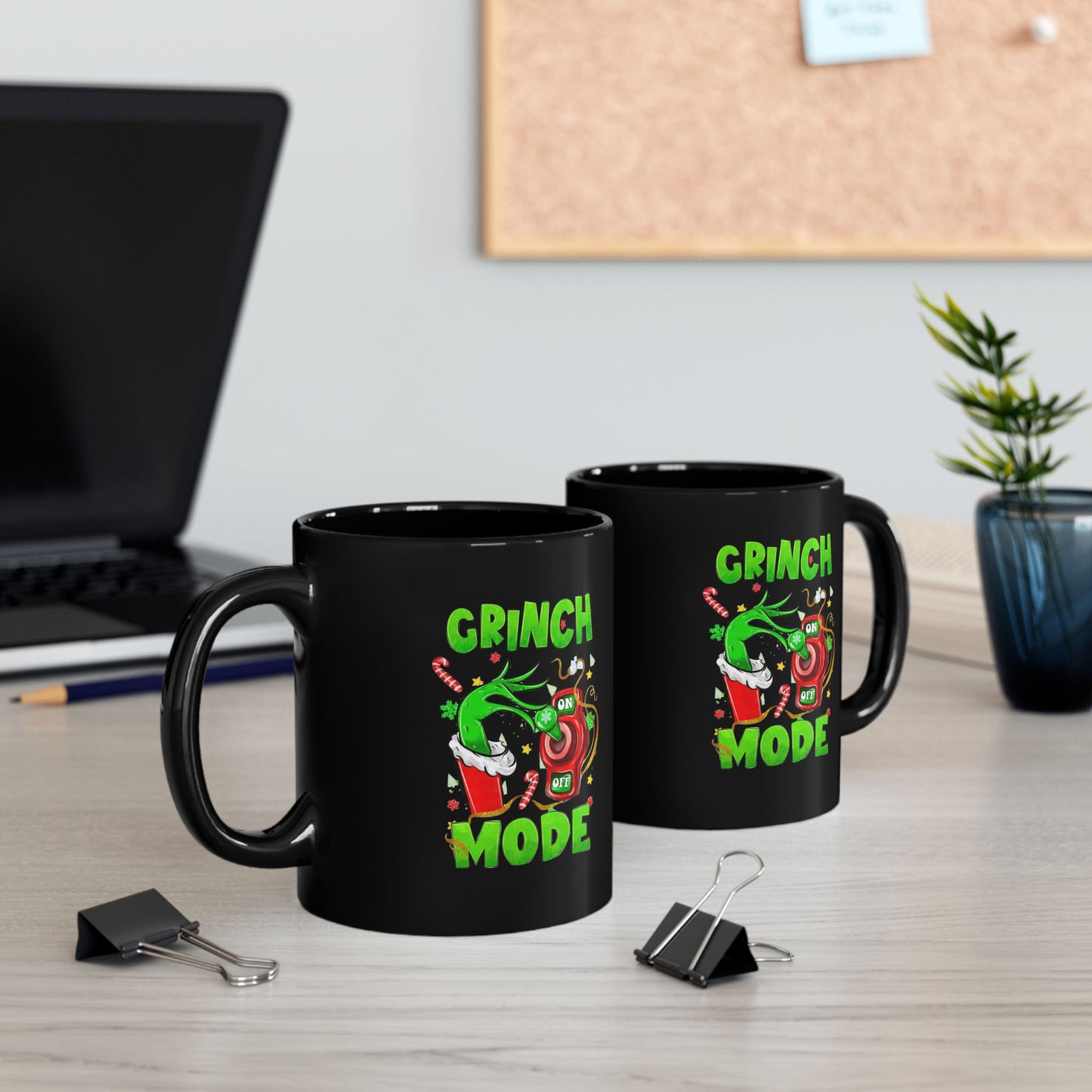 Grinch Mode On Christmas Mugs