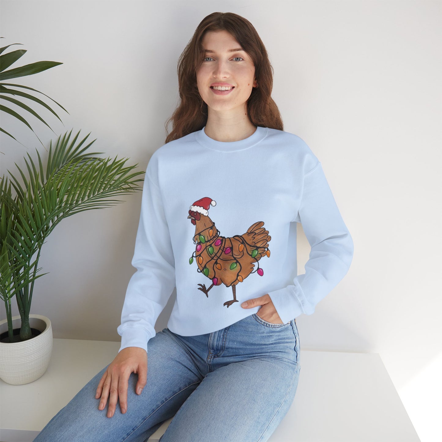 Funny Christmas Chicken Sweatshirt