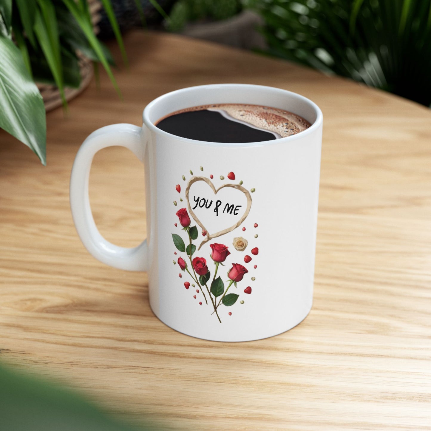 You And Me Love Mugs, Romantic Couples Love Gift