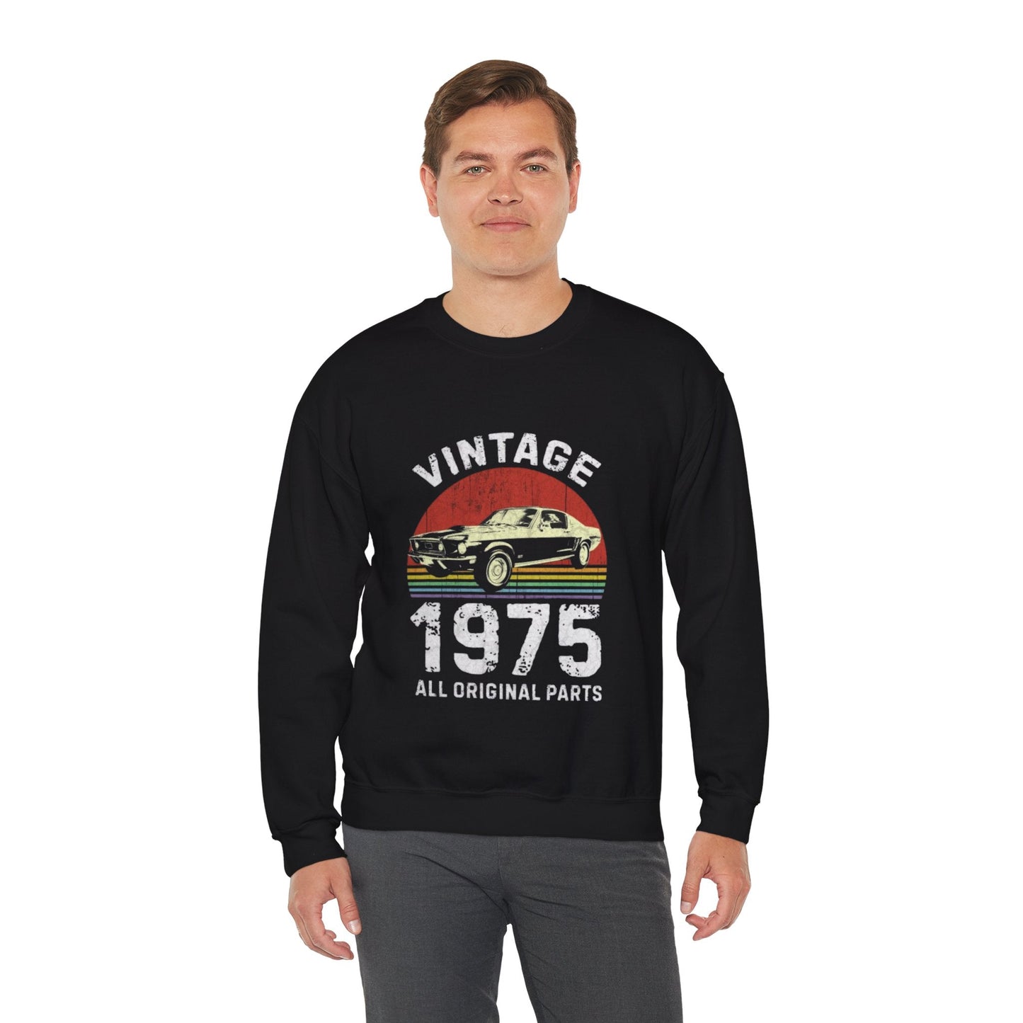 Retro Vintage 1975 Sweatshirt - Original Parts Crewneck | Classic Style