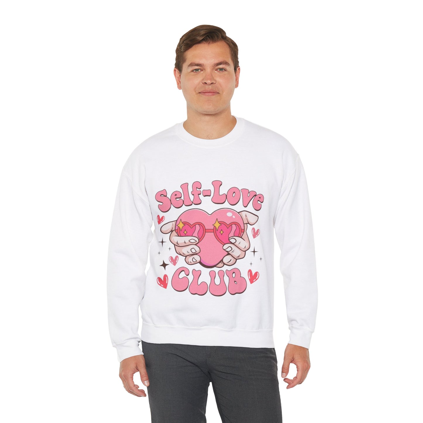 Self Love Club Retro Sweatshirt, Funny Valentines Day Gift