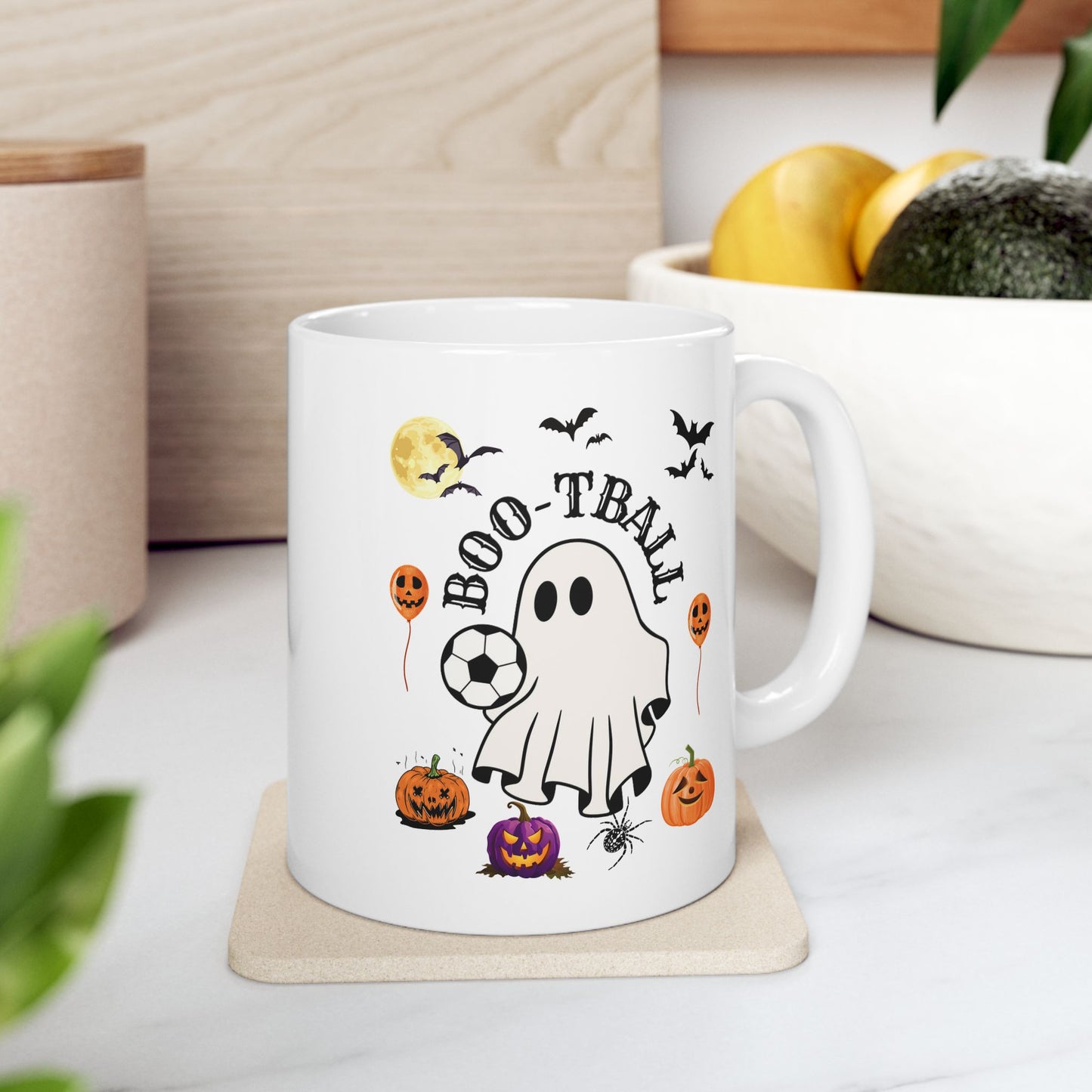 Boo-Tball Mugs, Halloween Mugs