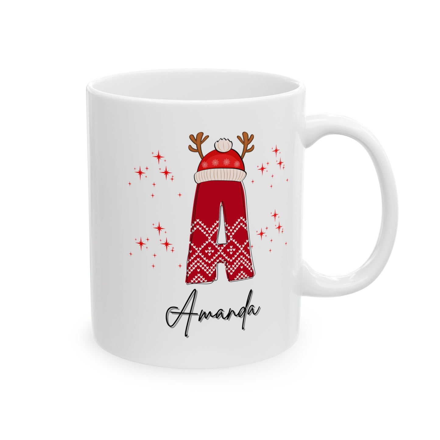 Family Christmas Name Mugs