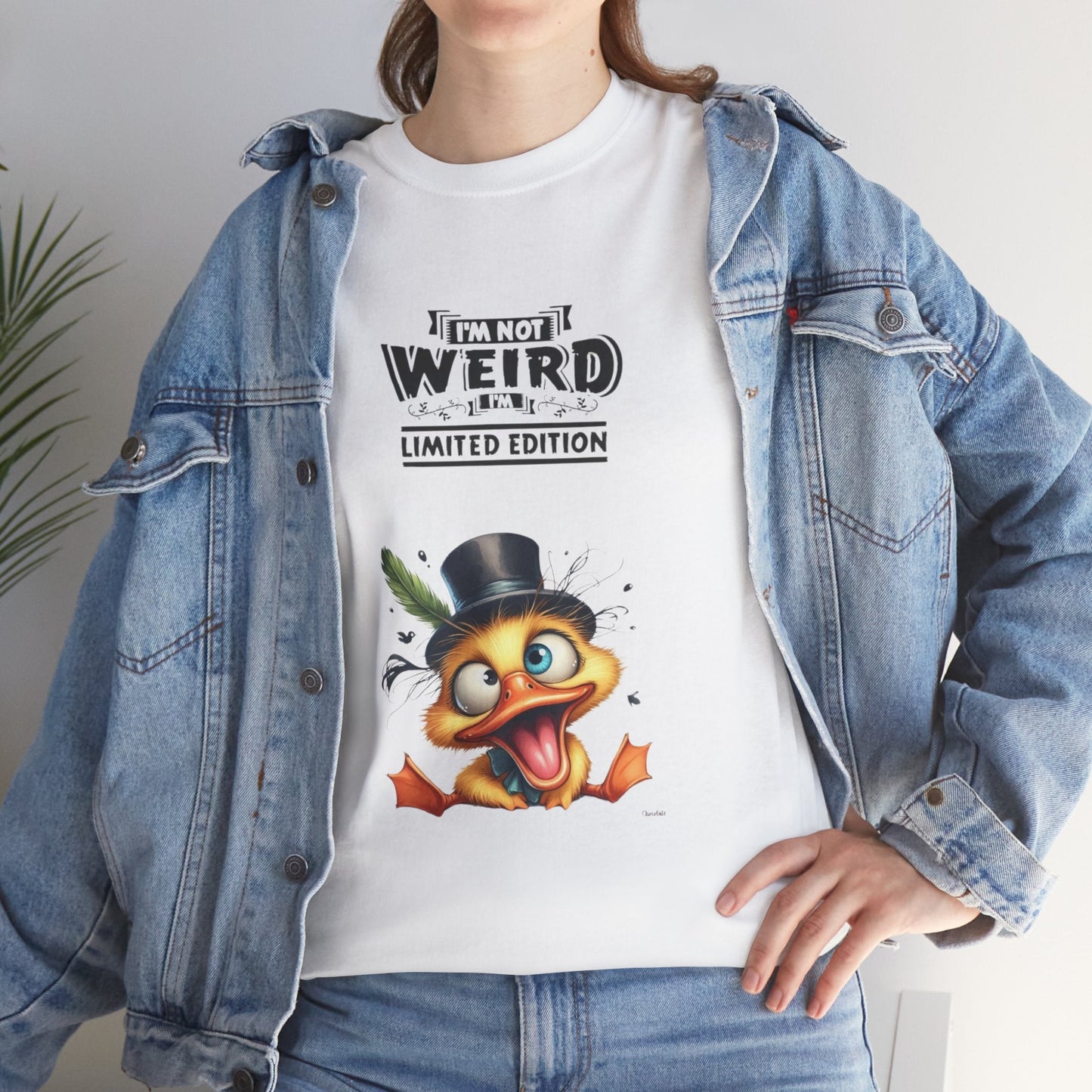 Limited Edition Unisex Heavy Cotton Tee - "I'm Not Weird" Graphic Tee
