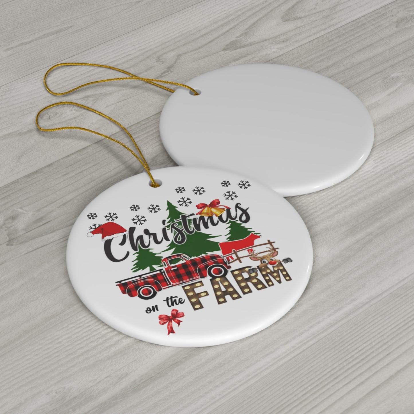 Christmas on the Farm Ornament