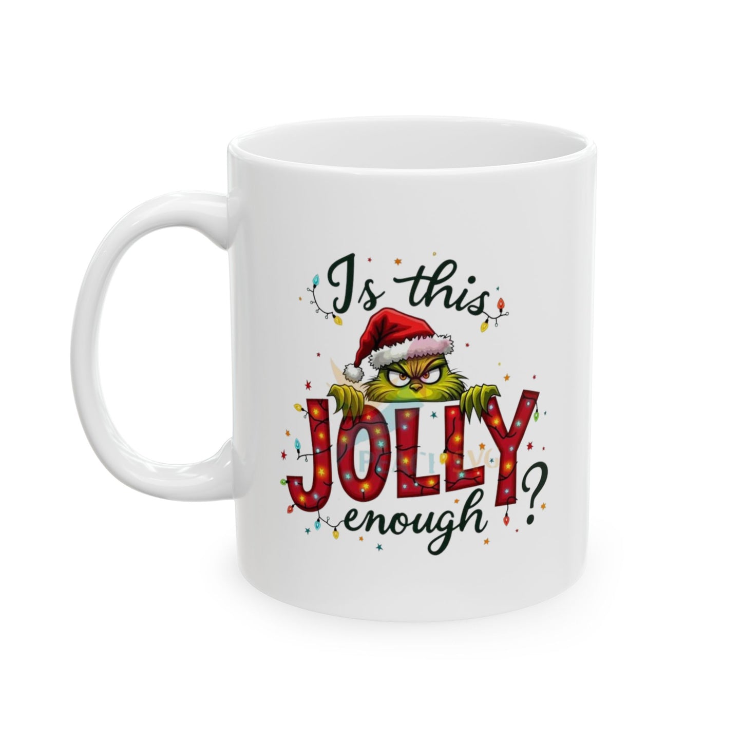 Is this Jolly Enough,Christmas Grinch Mugs