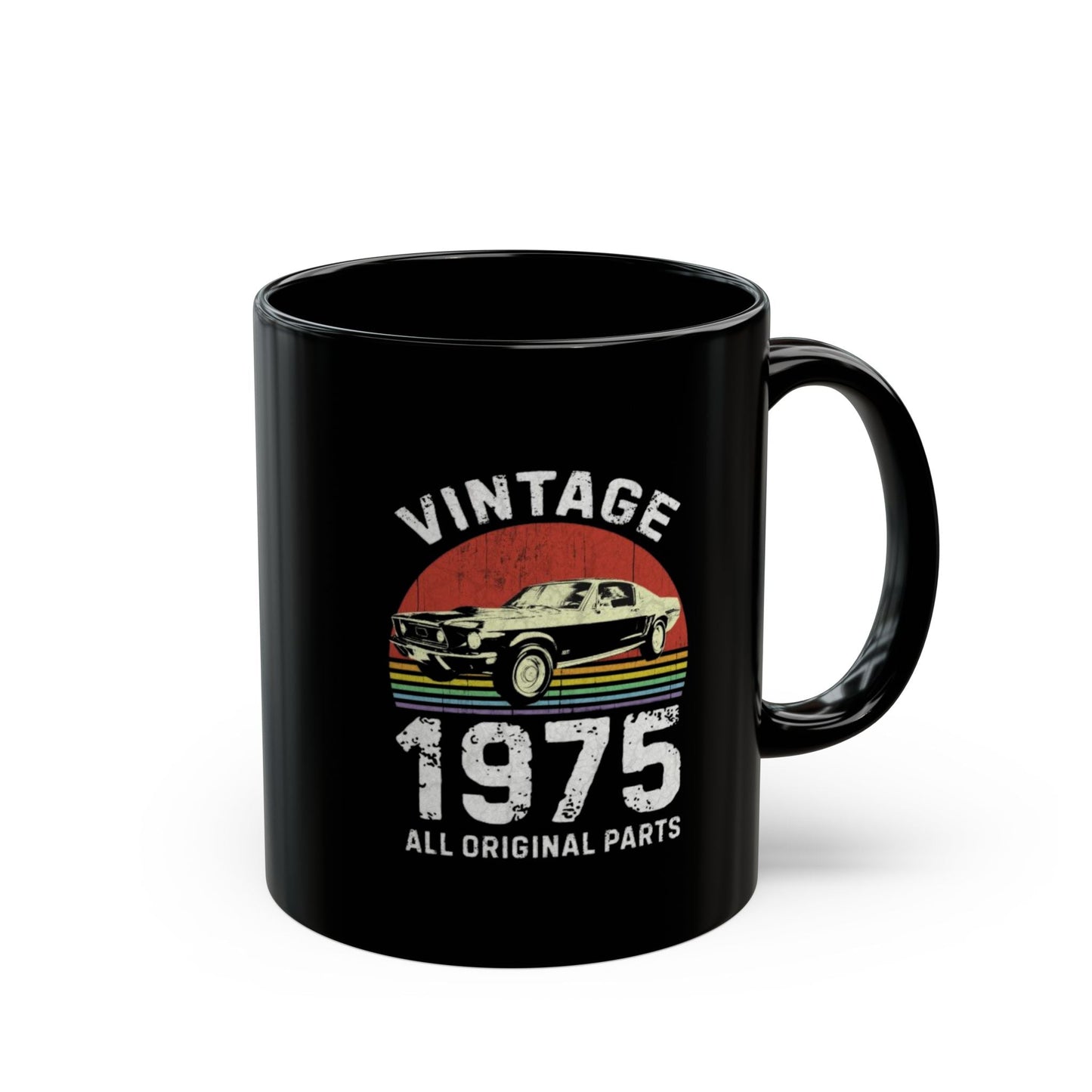 Vintage Car Enthusiast Mug - 1975 All Original Parts (11oz, 15oz)