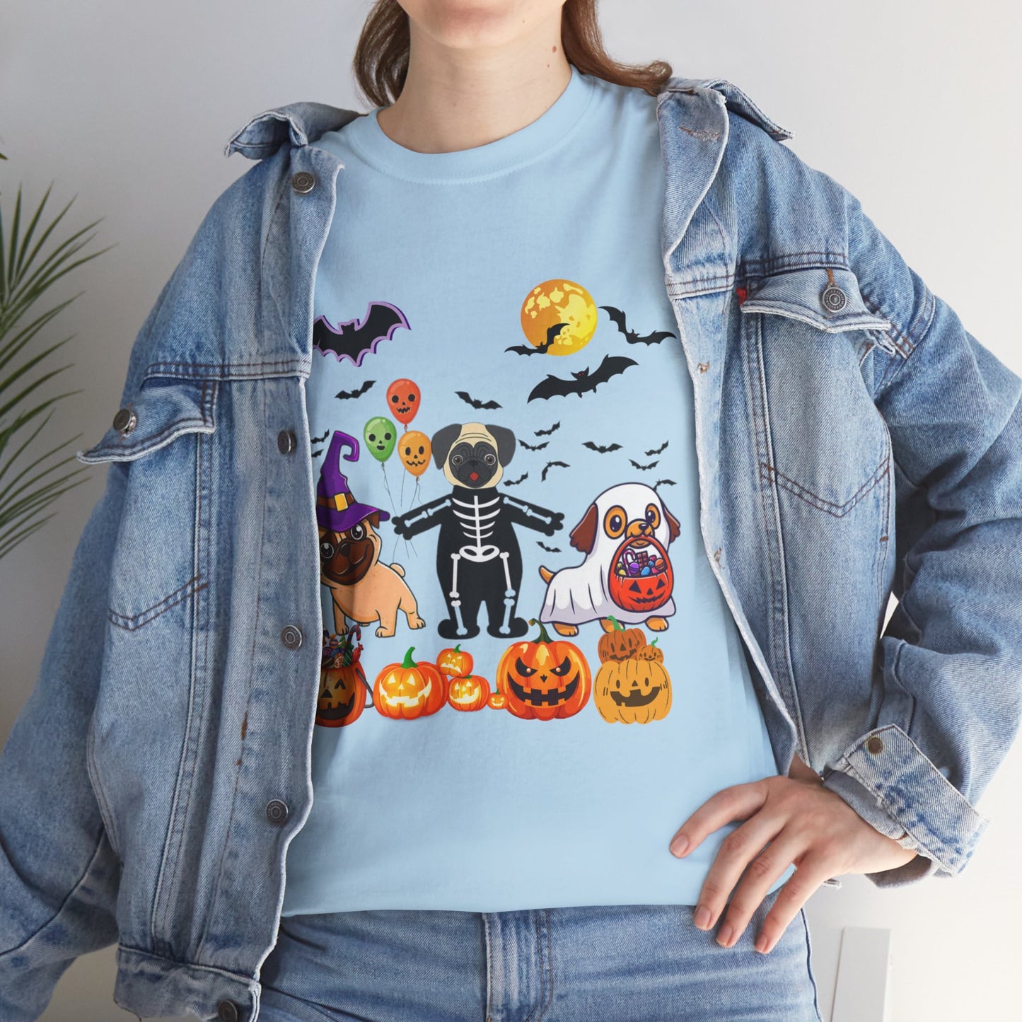 Spooky Season Ghost Dogs Halloween Pumpkin Tshirt, Halloween Dog T-Shirt, Ghost Dog Tee, Pumpkin Shirt, Cute Dogs Tees, Animal Lovers Gift