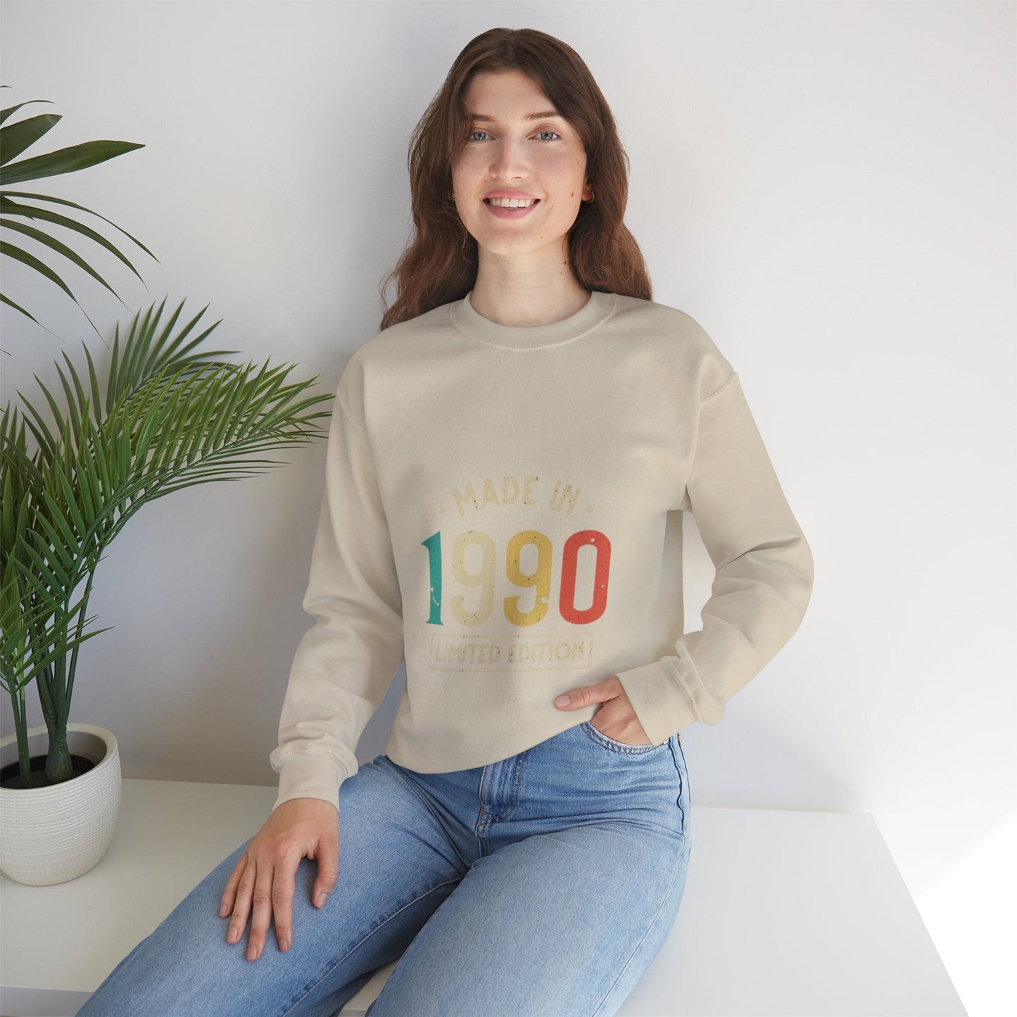 1990 Limited Edition Sweatshirt Unisex Crewneck, Retro Gift