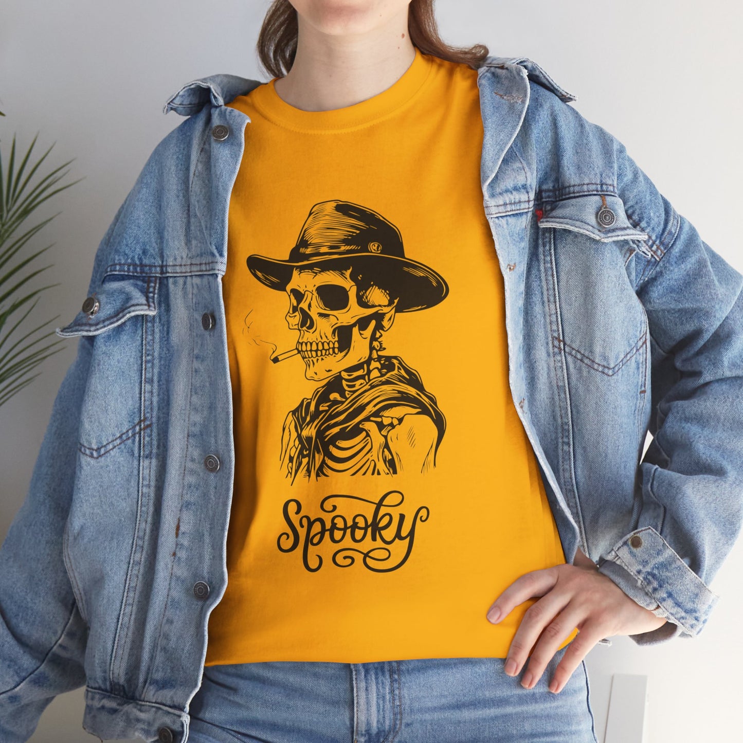 Spooky Season, Skeleton Shirt, Cool Skeleton Smoking Cigarette T-Shirt, Pumpkins Halloween T-Shirt, Spooky Skeleton Design, Halloween Party Shirt, Trendy Fall Tee