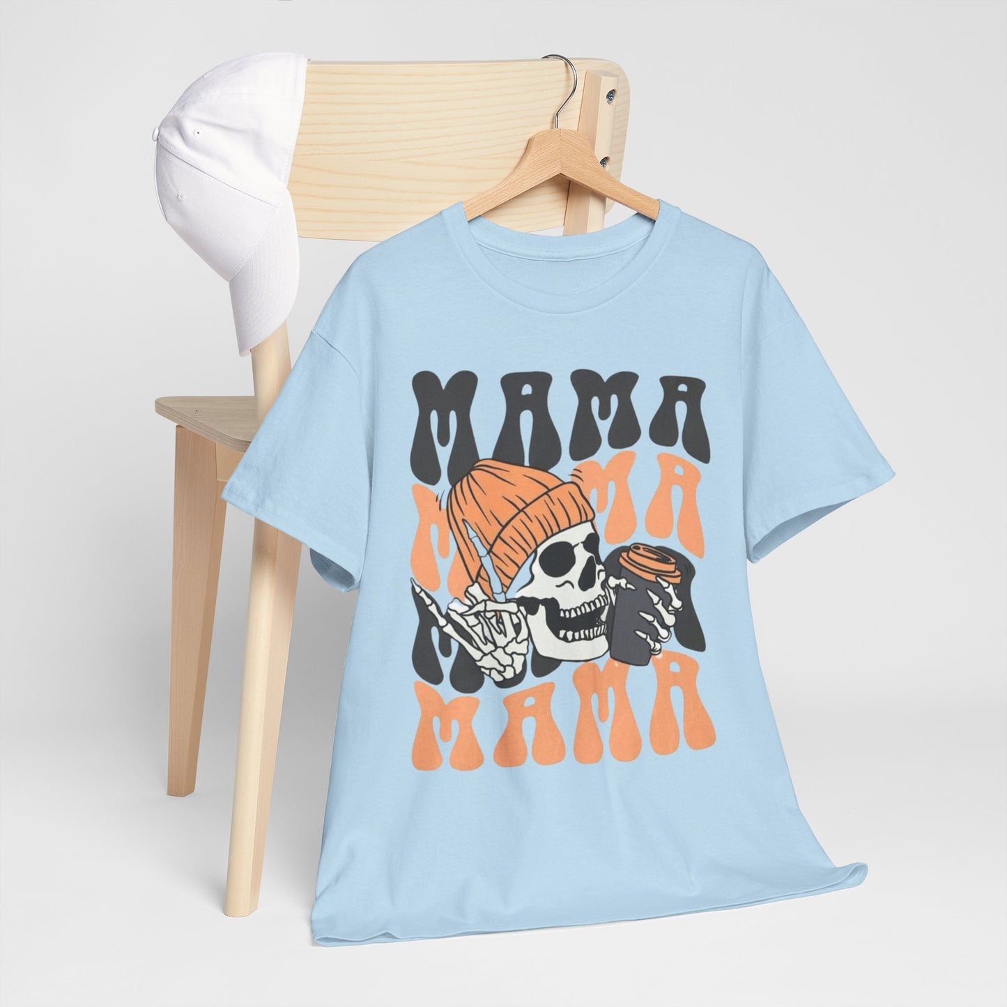 Mama Coffee Halloween Shirt, Funny Skeleton Halloween T-shirt, Coffee Lovers Gift, Vintage Halloween Tshirt, Skeleton Coffee Lover Gifts