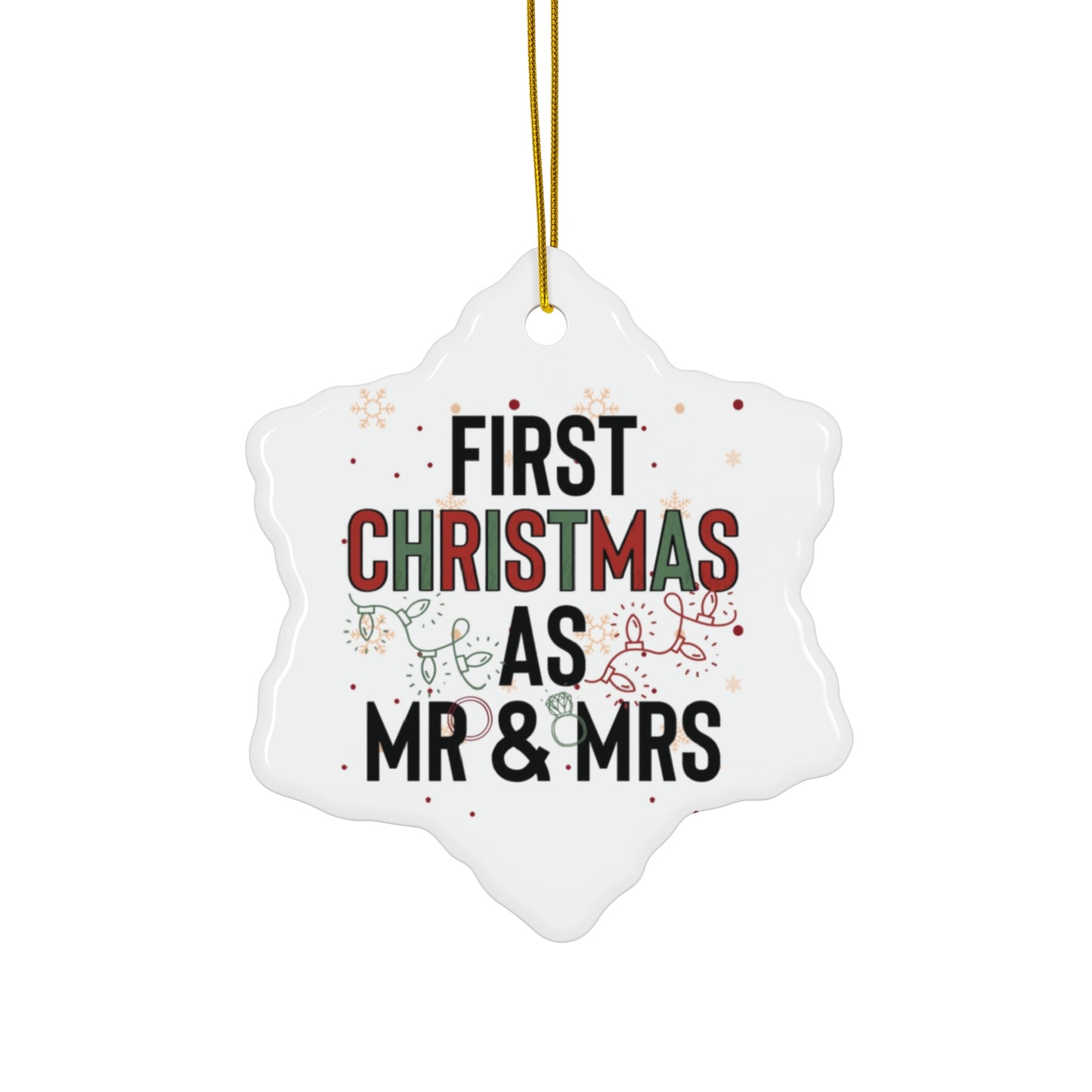 First Christmas As Mr and Mrs Christmas Ornaments