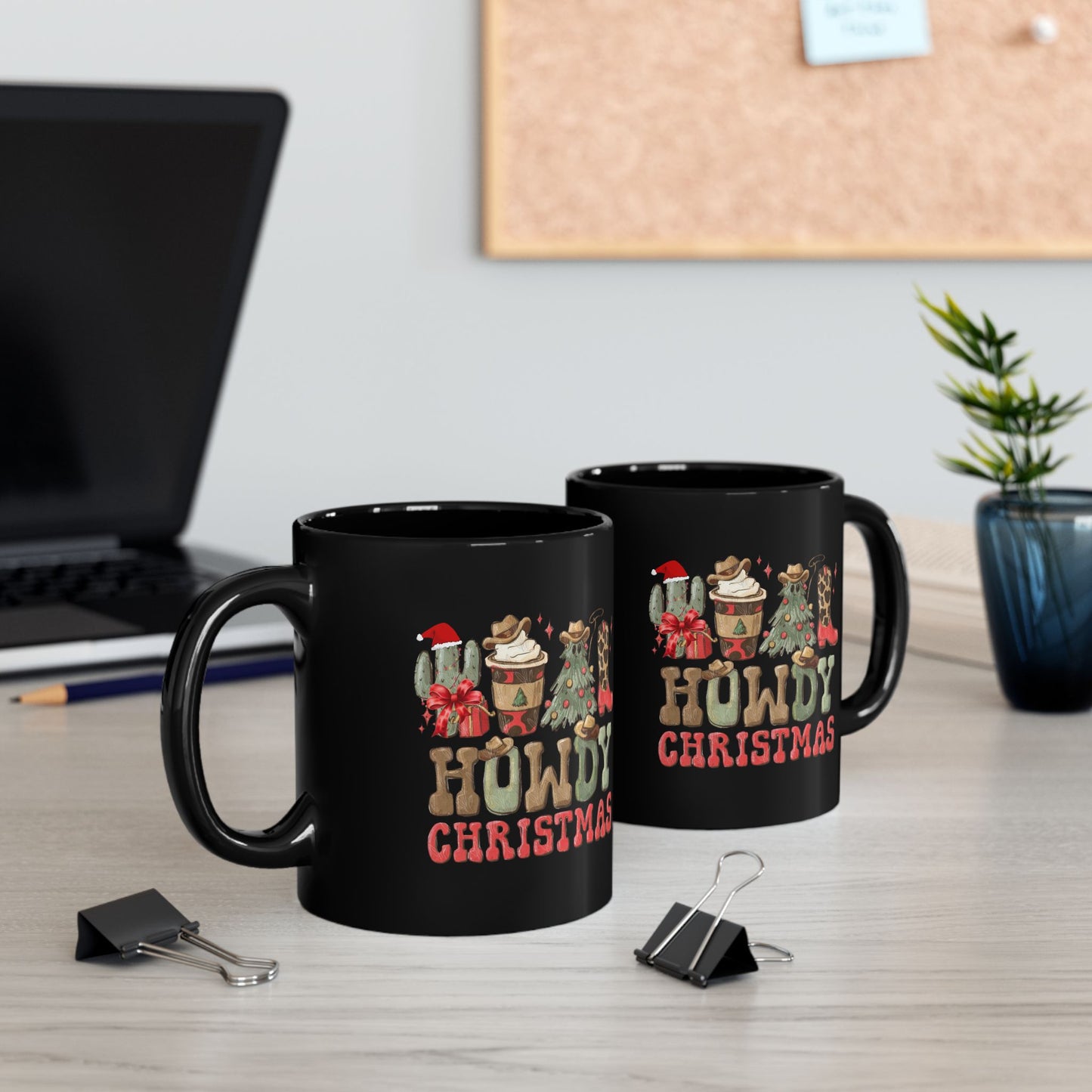 Howdy Christmas Mugs