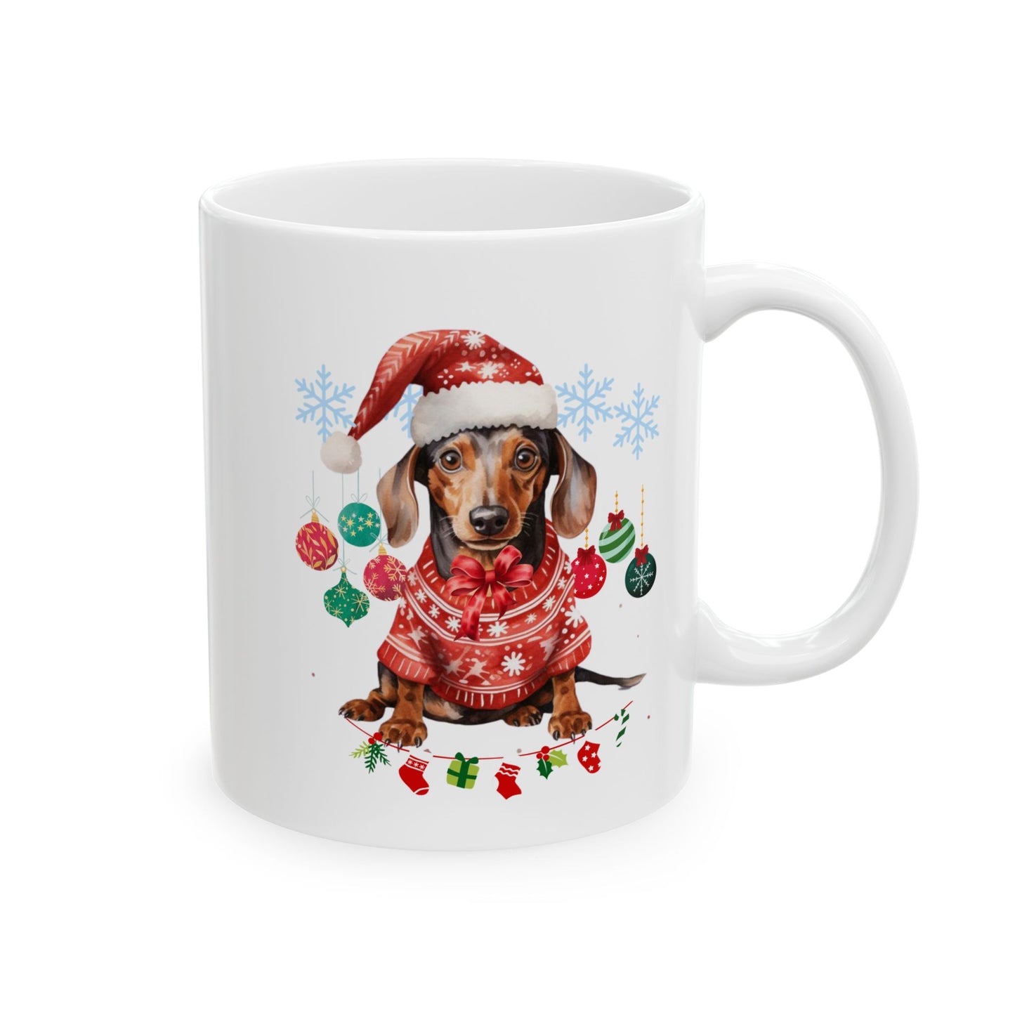 Funny Christmas Dogs Mugs