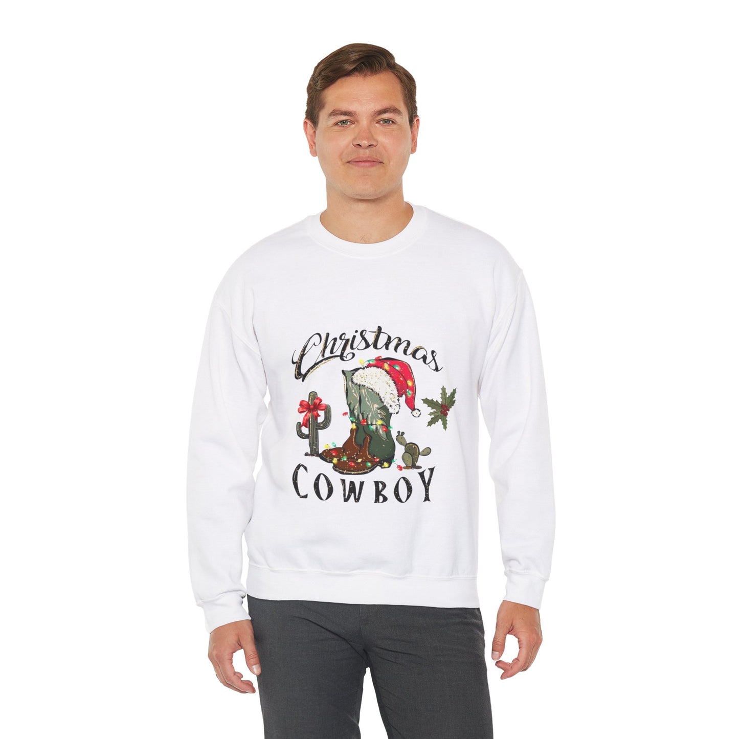 Western Christmas Cowboy Sweatshirt