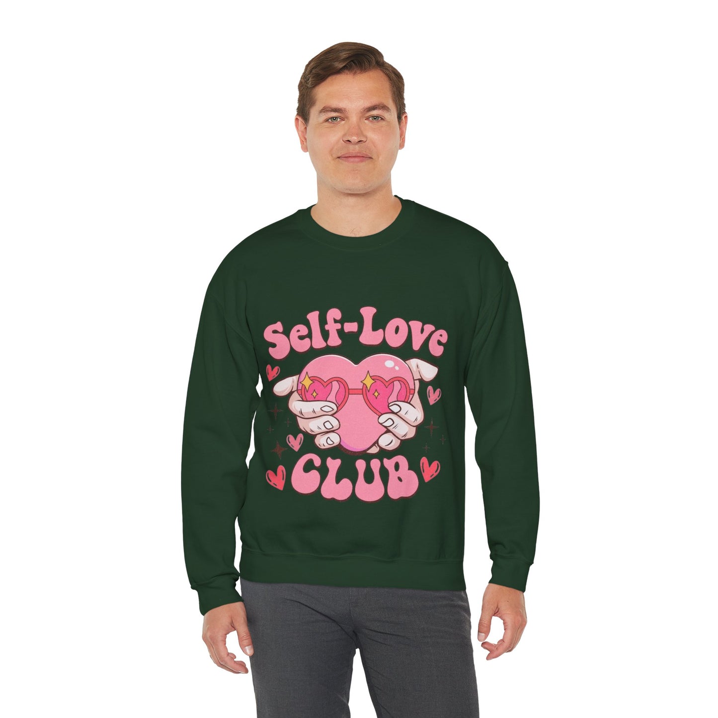 Self Love Club Retro Sweatshirt, Funny Valentines Day Gift