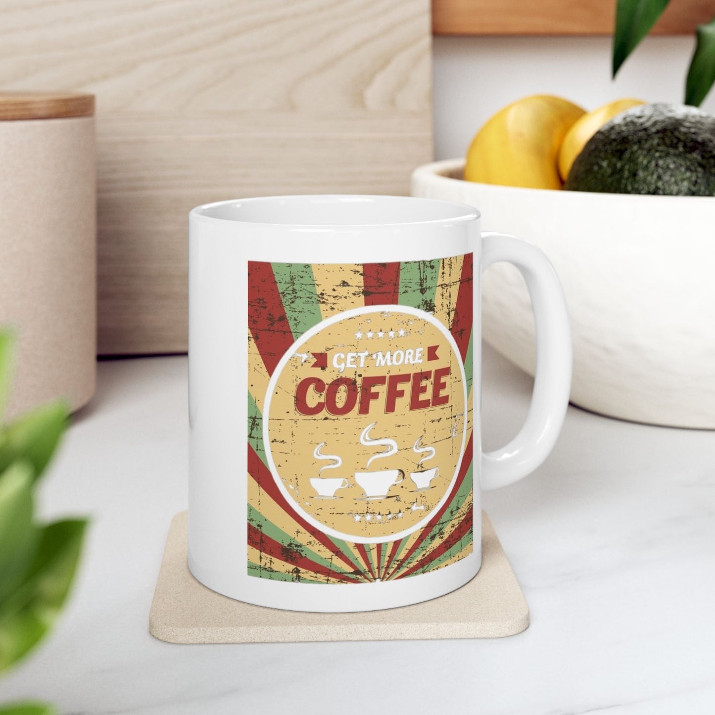 Retro Coffee Lovers Ceramic Mug - 11oz & 15oz