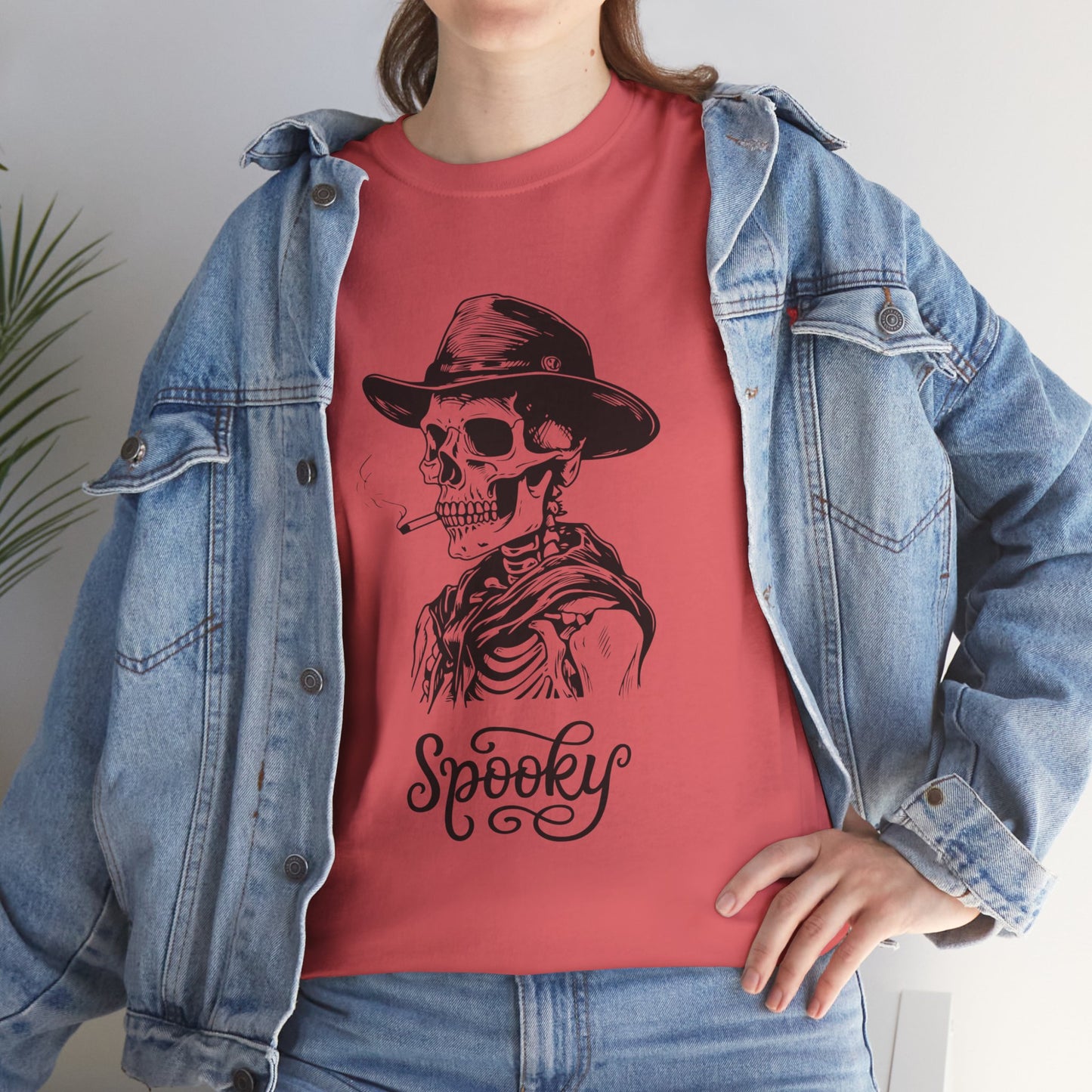 Spooky Season, Skeleton Shirt, Cool Skeleton Smoking Cigarette T-Shirt, Pumpkins Halloween T-Shirt, Spooky Skeleton Design, Halloween Party Shirt, Trendy Fall Tee