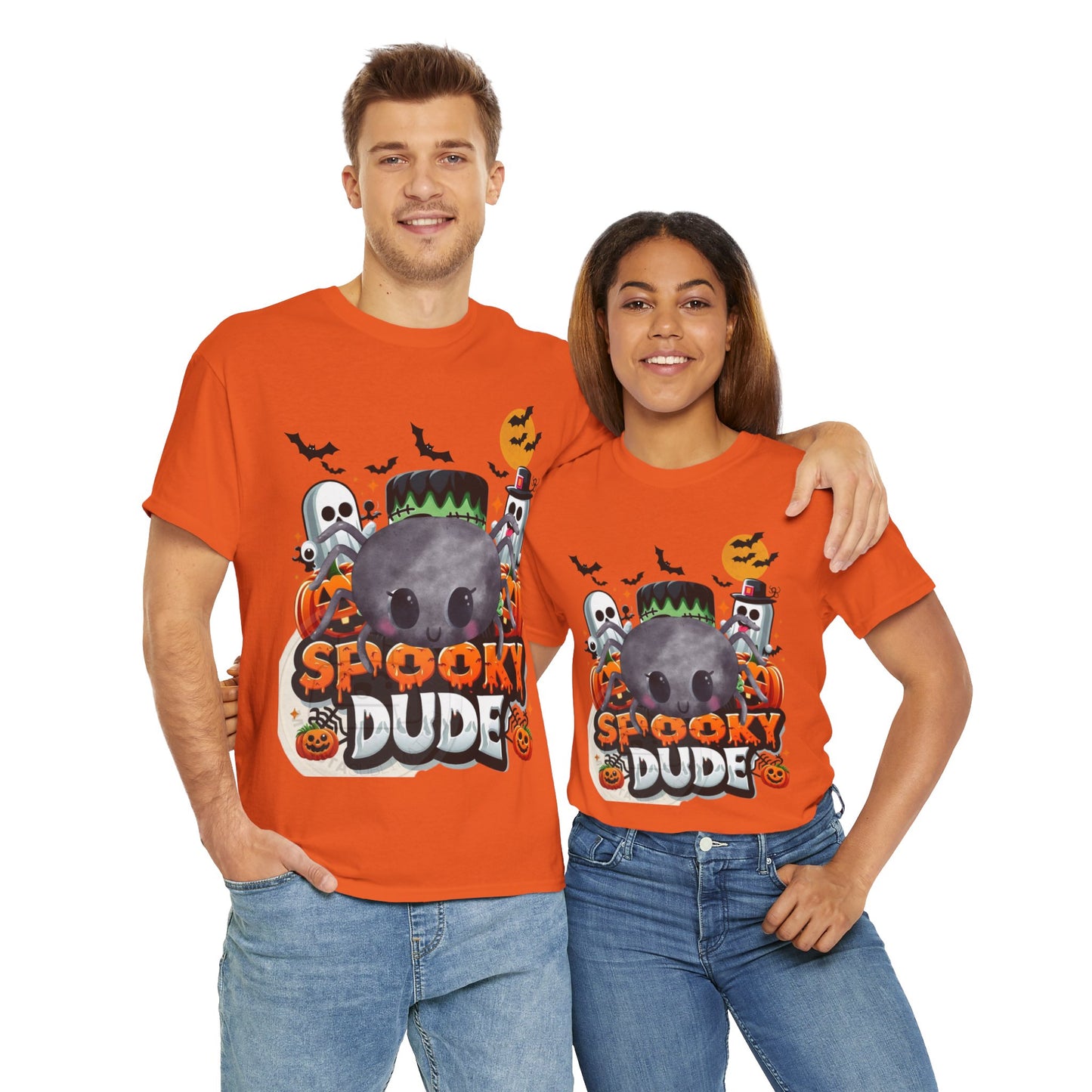 Spooky Dude Shirt, Vintage Halloween Clothing, Trick Or Treat Apparel, Pumpkin Shirt, Spooky Vibes Tee, Cute Halloween Costume, Funny Shirt Gift