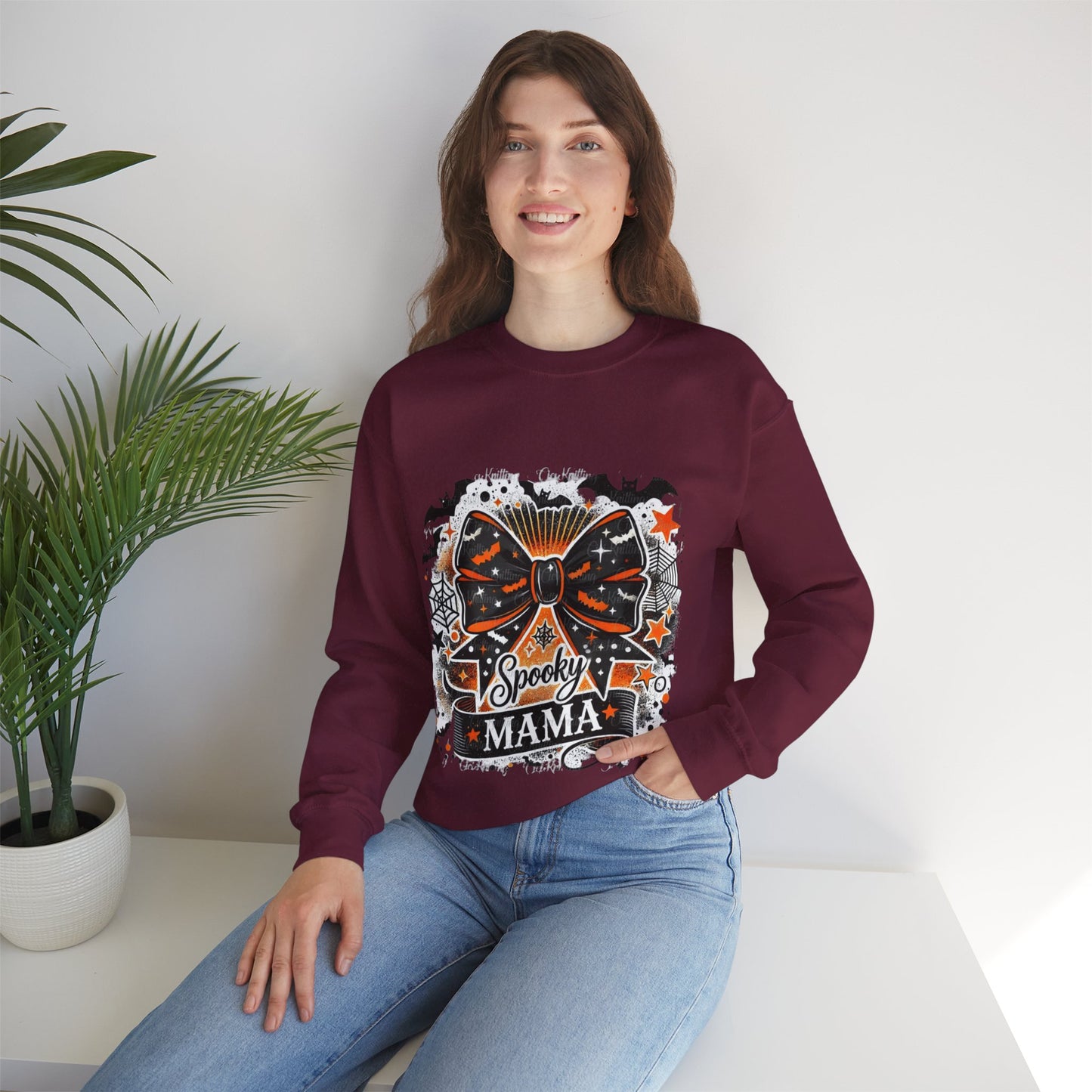 Spooky Mama Sweatshirt, Coquette Halloween Sweatshirt, Spooky Season, Retro Halloween Sweatshirt, Spooky Vibes, Mama Halloween Sweetshirt