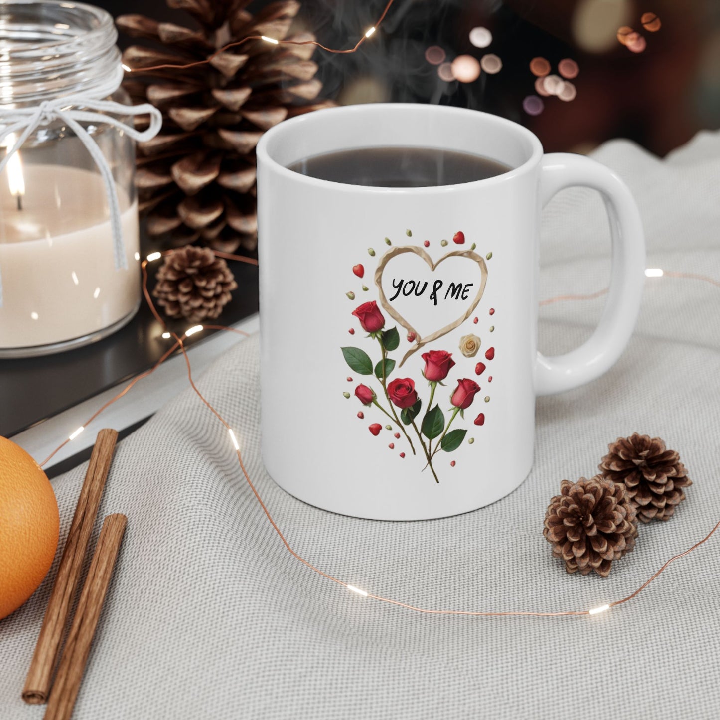 You And Me Love Mugs, Romantic Couples Love Gift