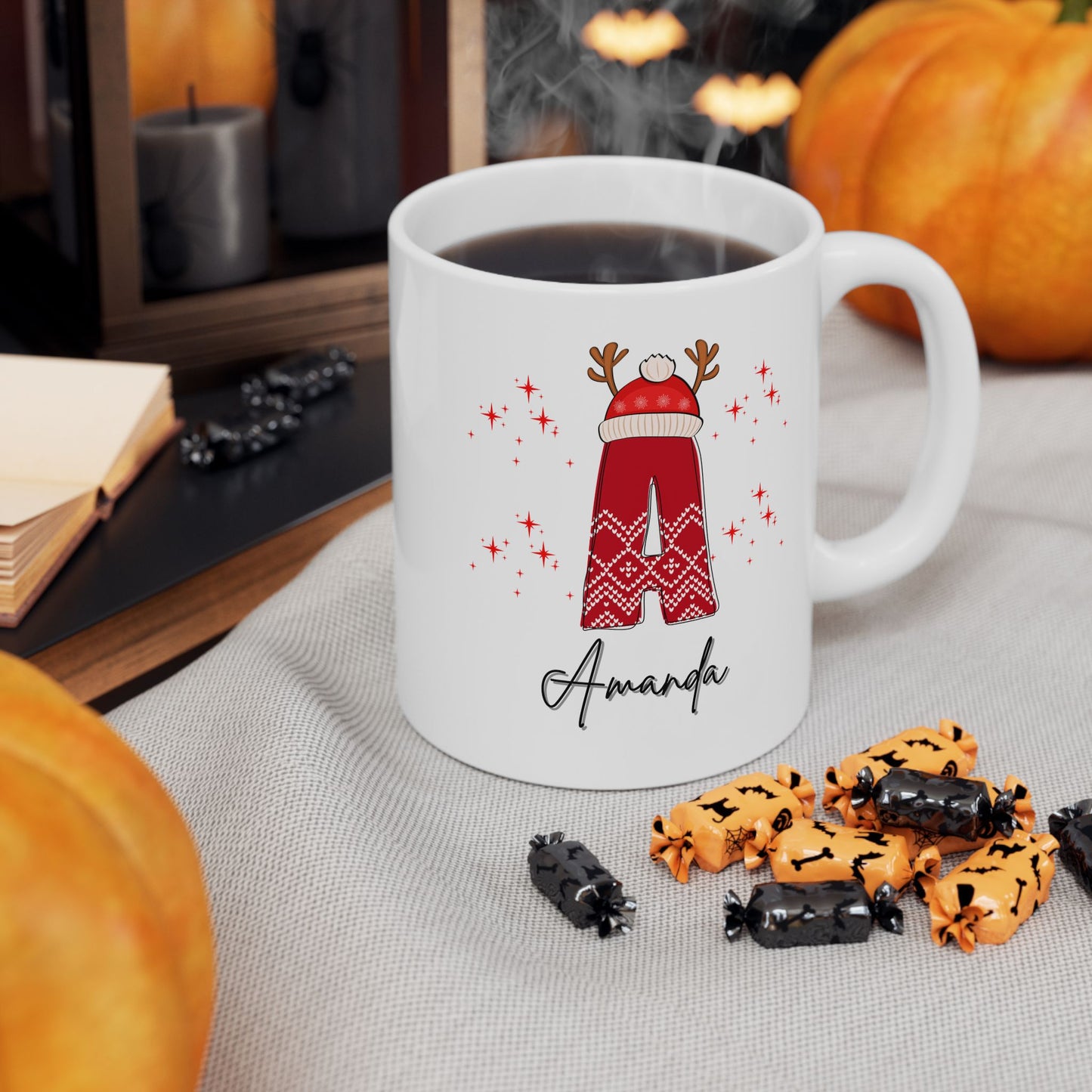 Family Christmas Name Mugs