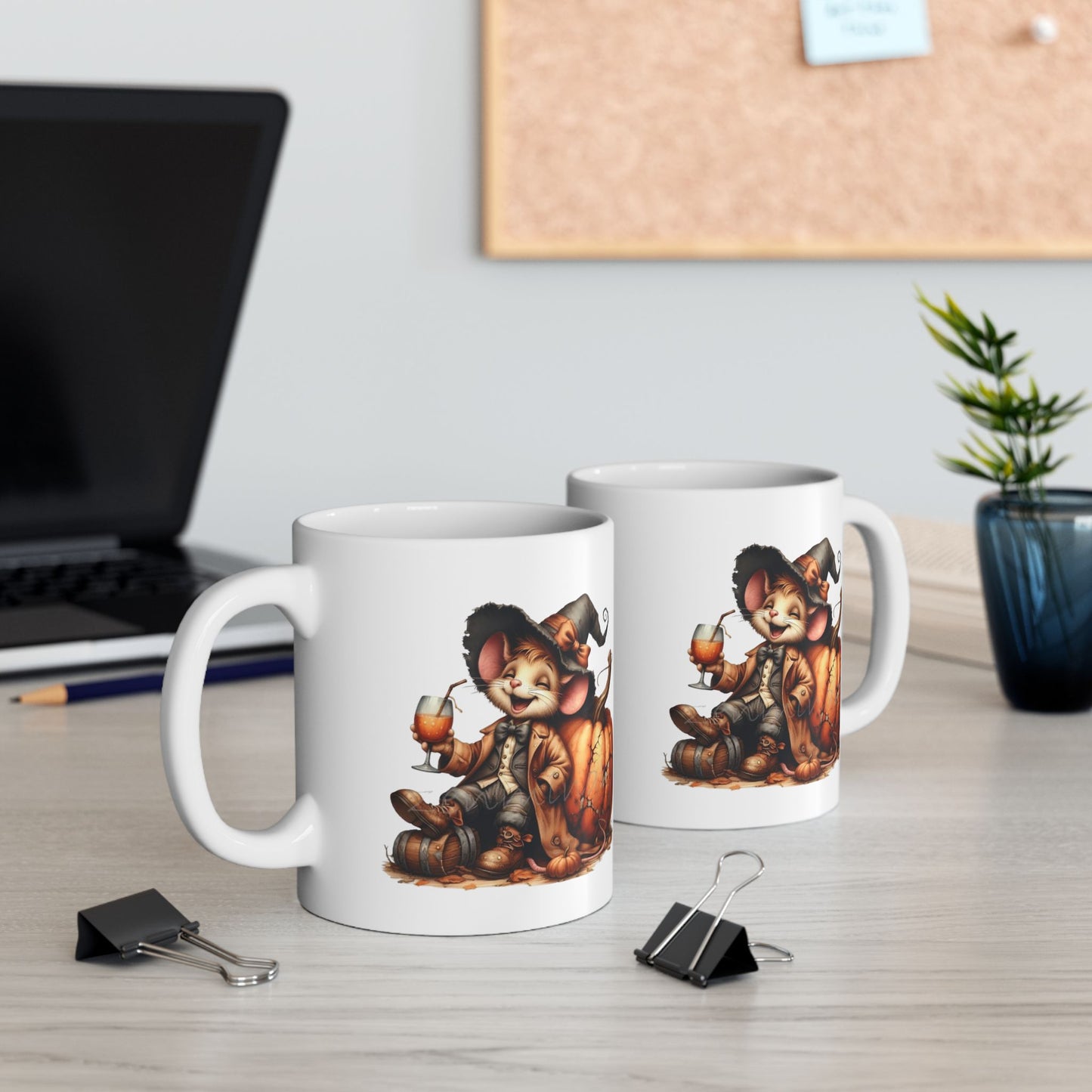 Funny Mouse Halloween Mugs