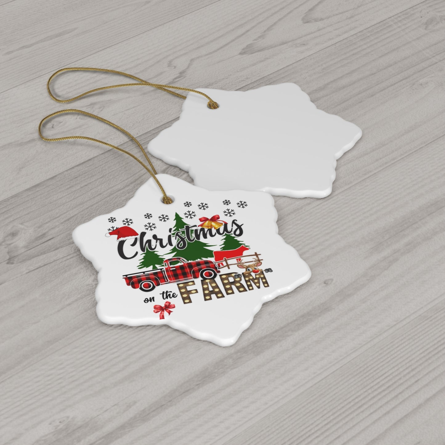 Christmas on the Farm Ornament