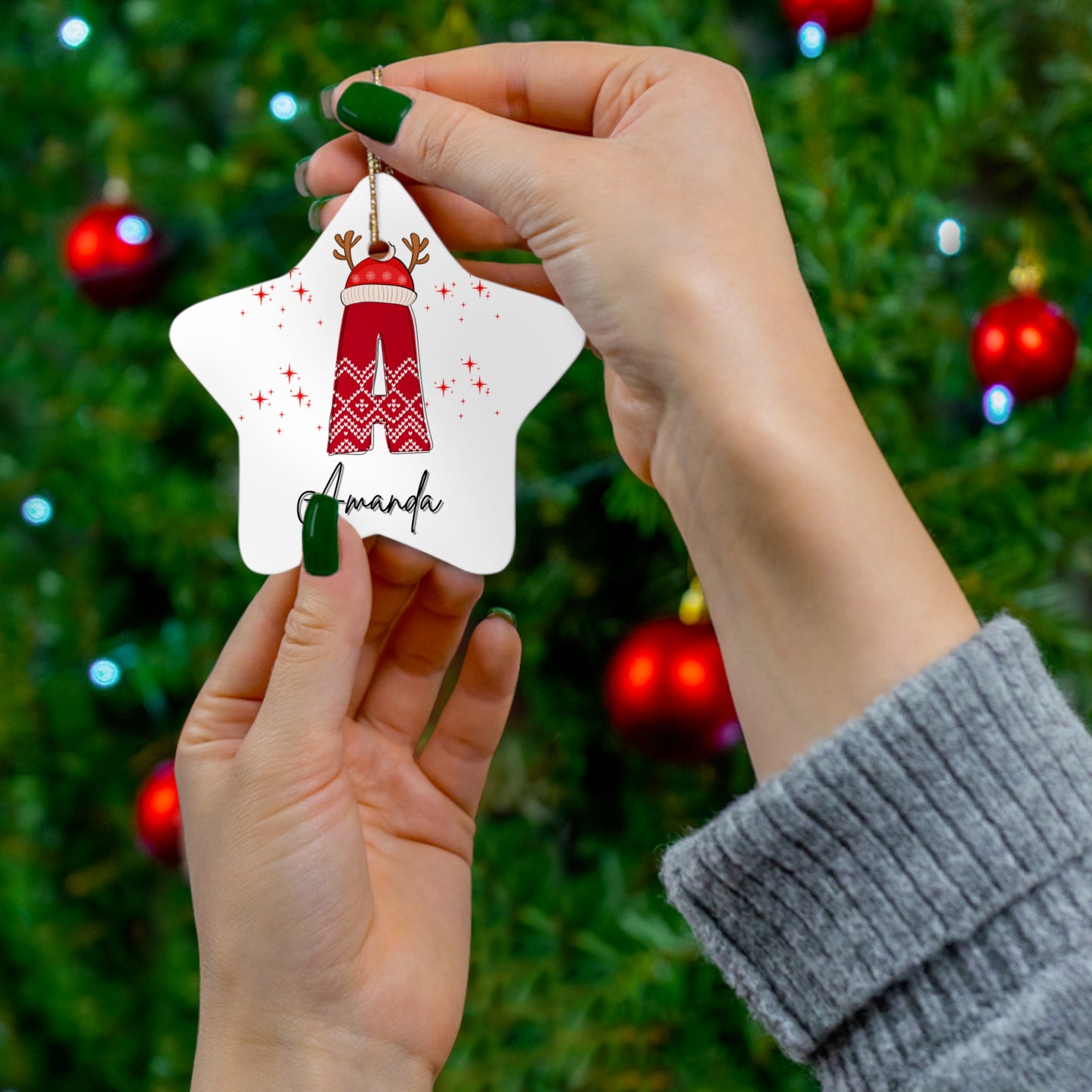 Family Christmas Name Ornament