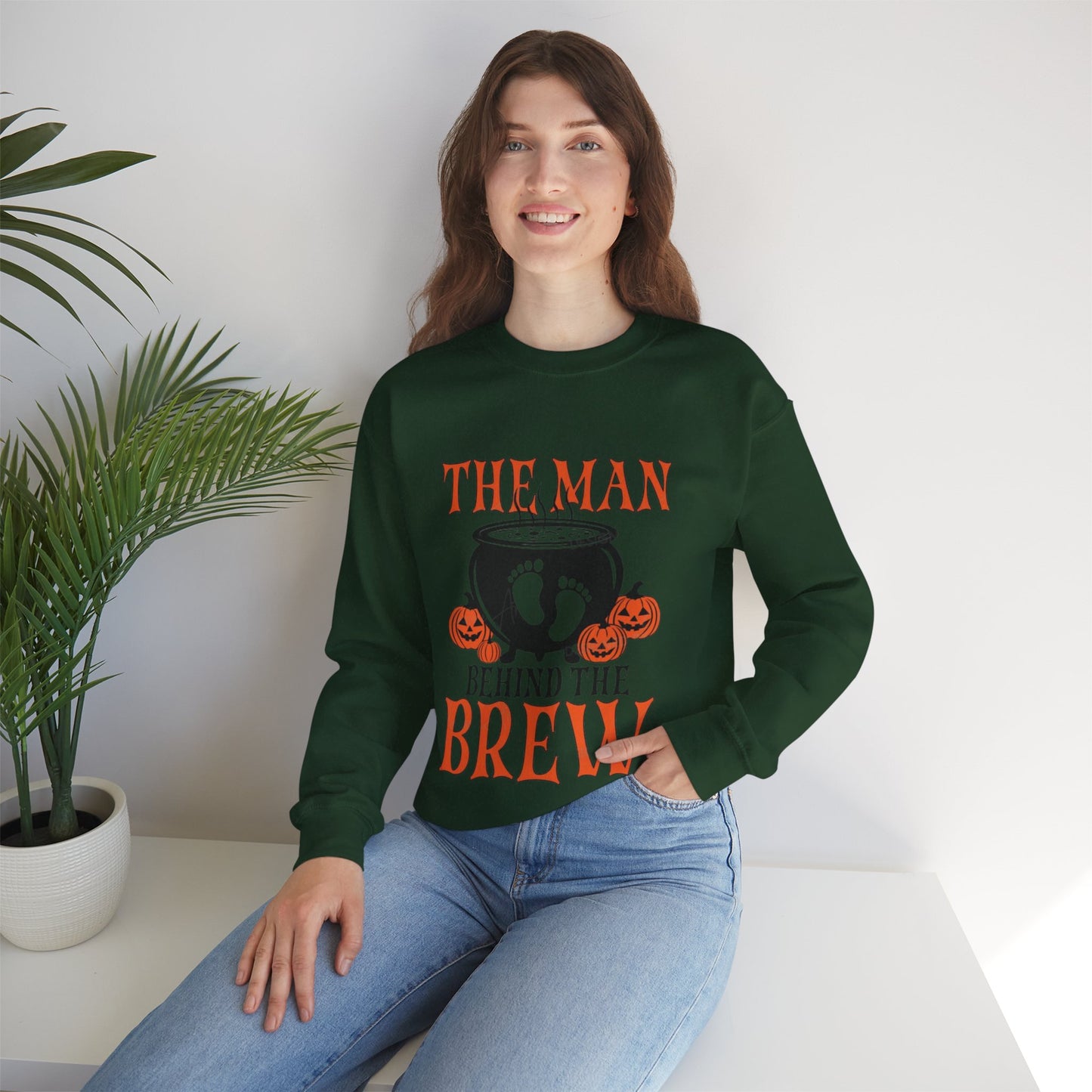 The Man Behind the Brew, Pregnancy Sweatshirt Gift, The Man Behind The Bump, Funny Sweatshirt, Mens Dad Shirt Baby, Gifts for Dad Pregnant