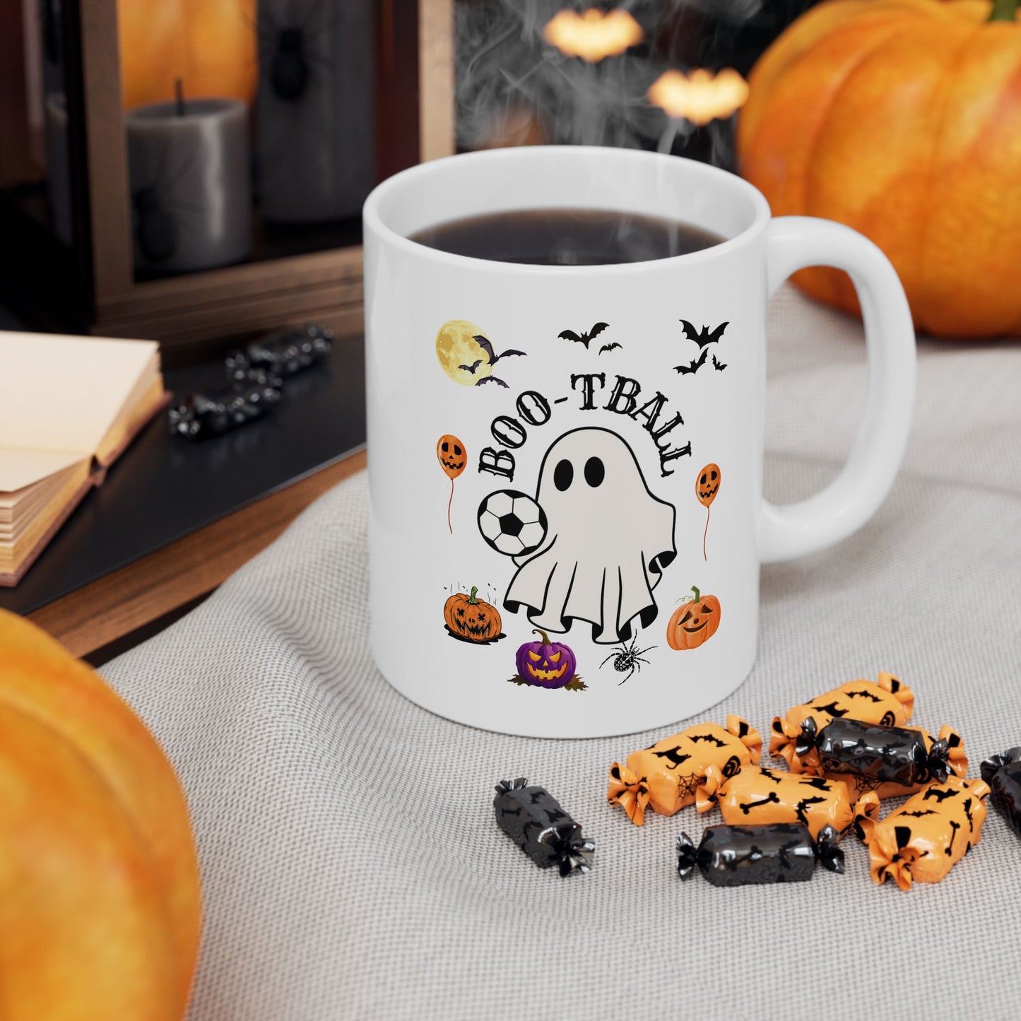 Boo-Tball Mugs, Halloween Mugs