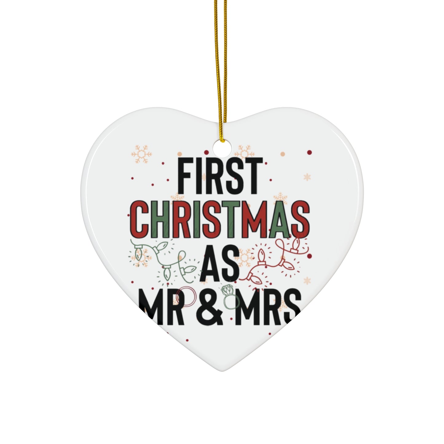 First Christmas As Mr and Mrs Christmas Ornaments