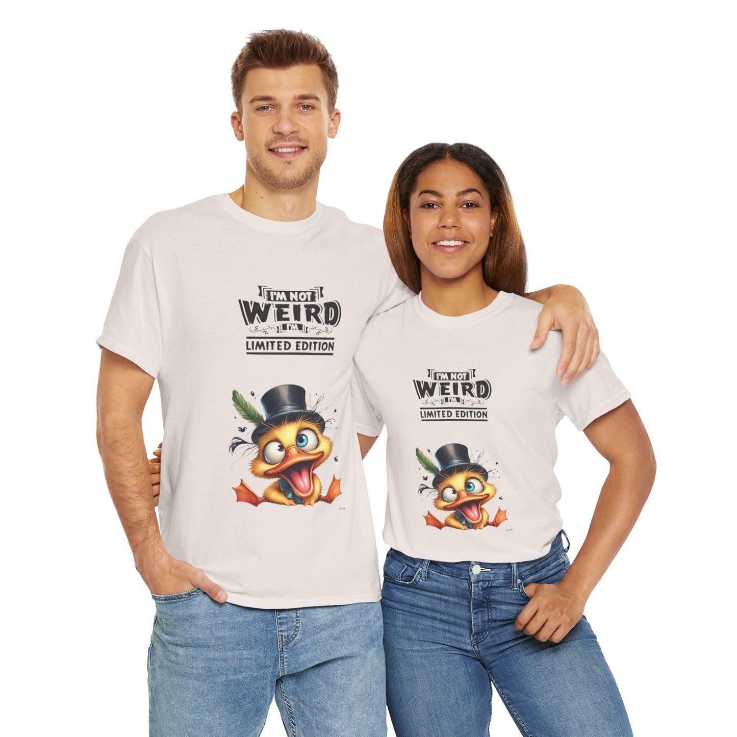 Limited Edition Unisex Heavy Cotton Tee - "I'm Not Weird" Graphic Tee