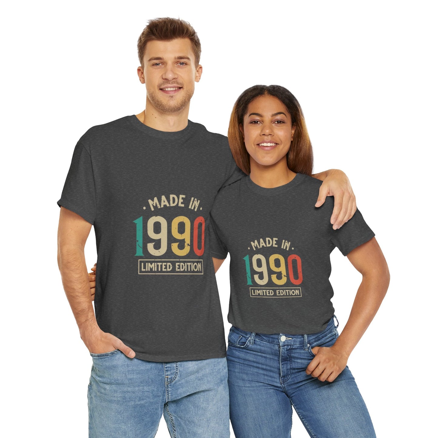 1990 Limited Edition Tee Unisex Heavy Cotton  - Retro Vintage Style