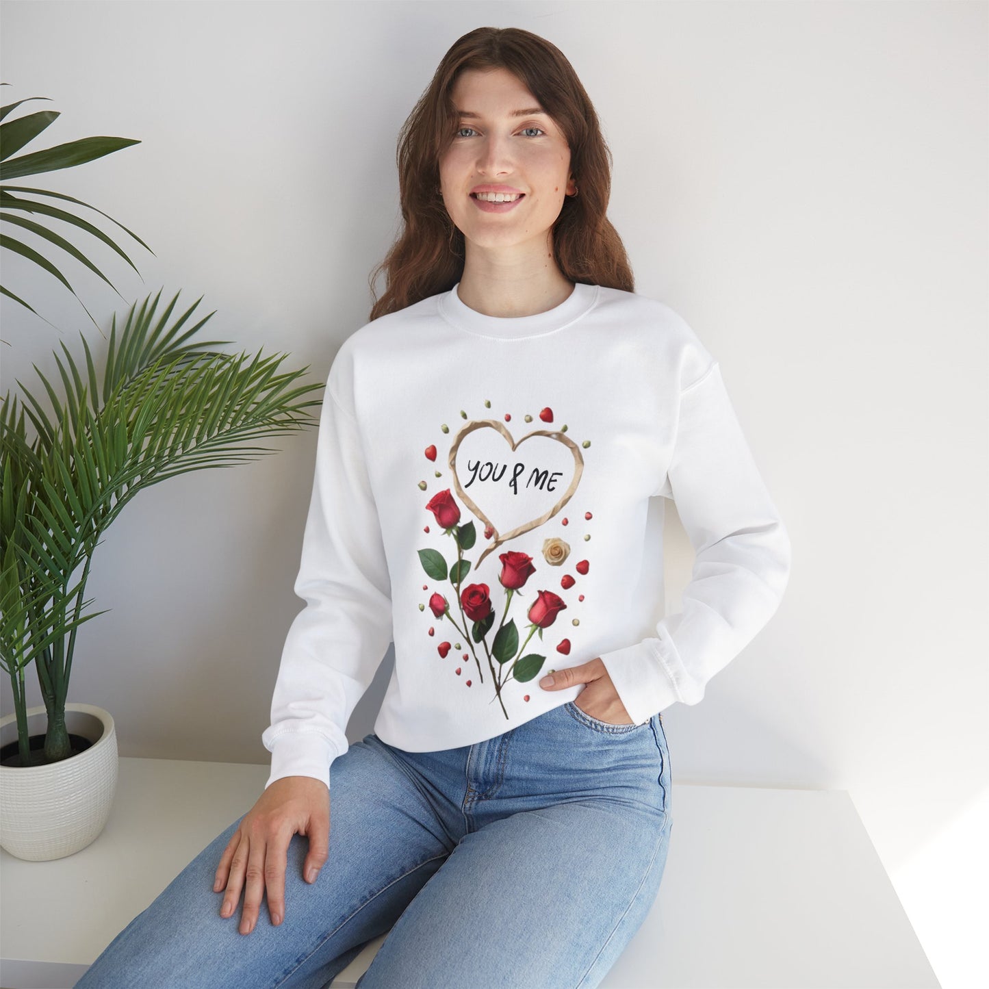 You And Me Love Sweatshirt, Romantic Couples Love Gift