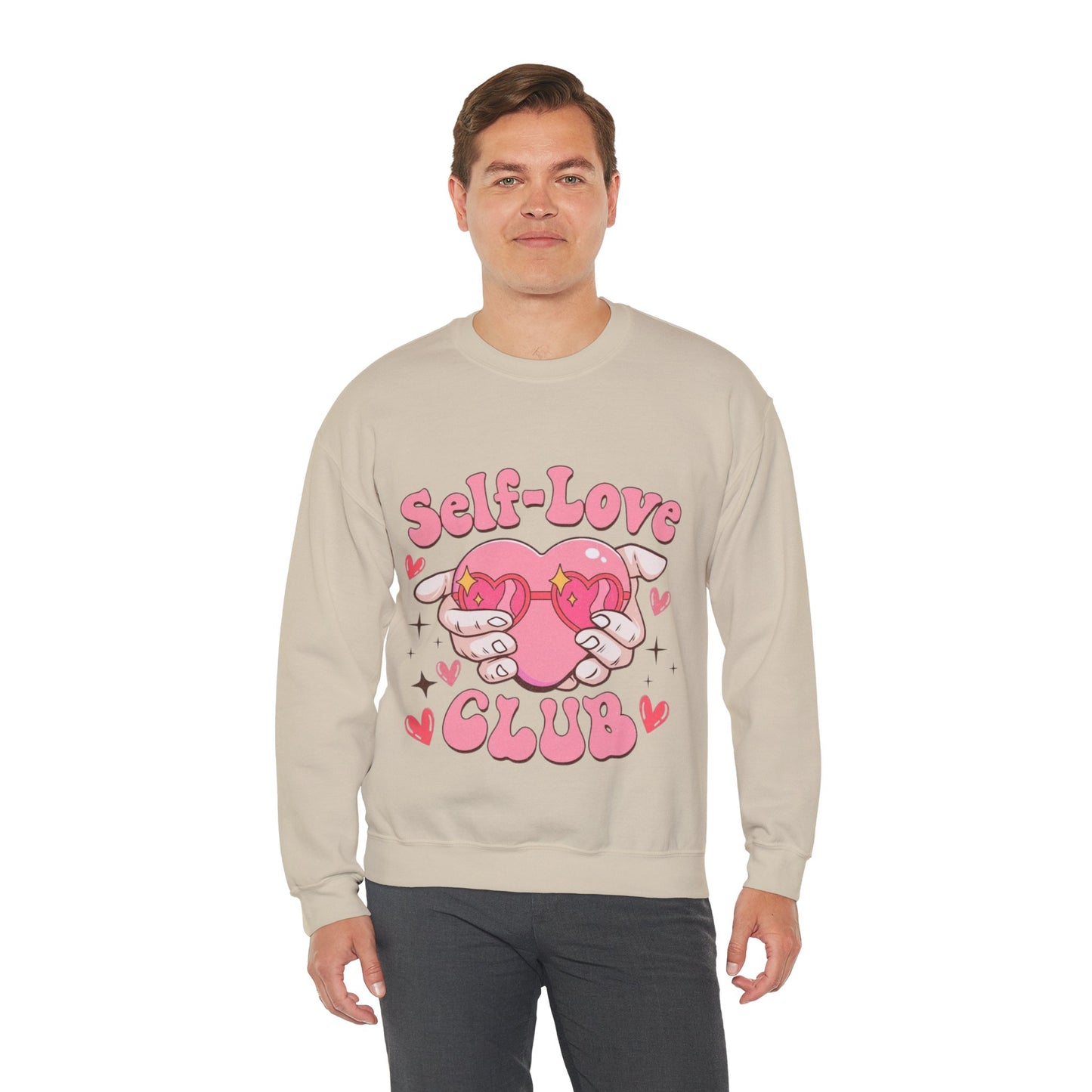 Self Love Club Retro Sweatshirt, Funny Valentines Day Gift