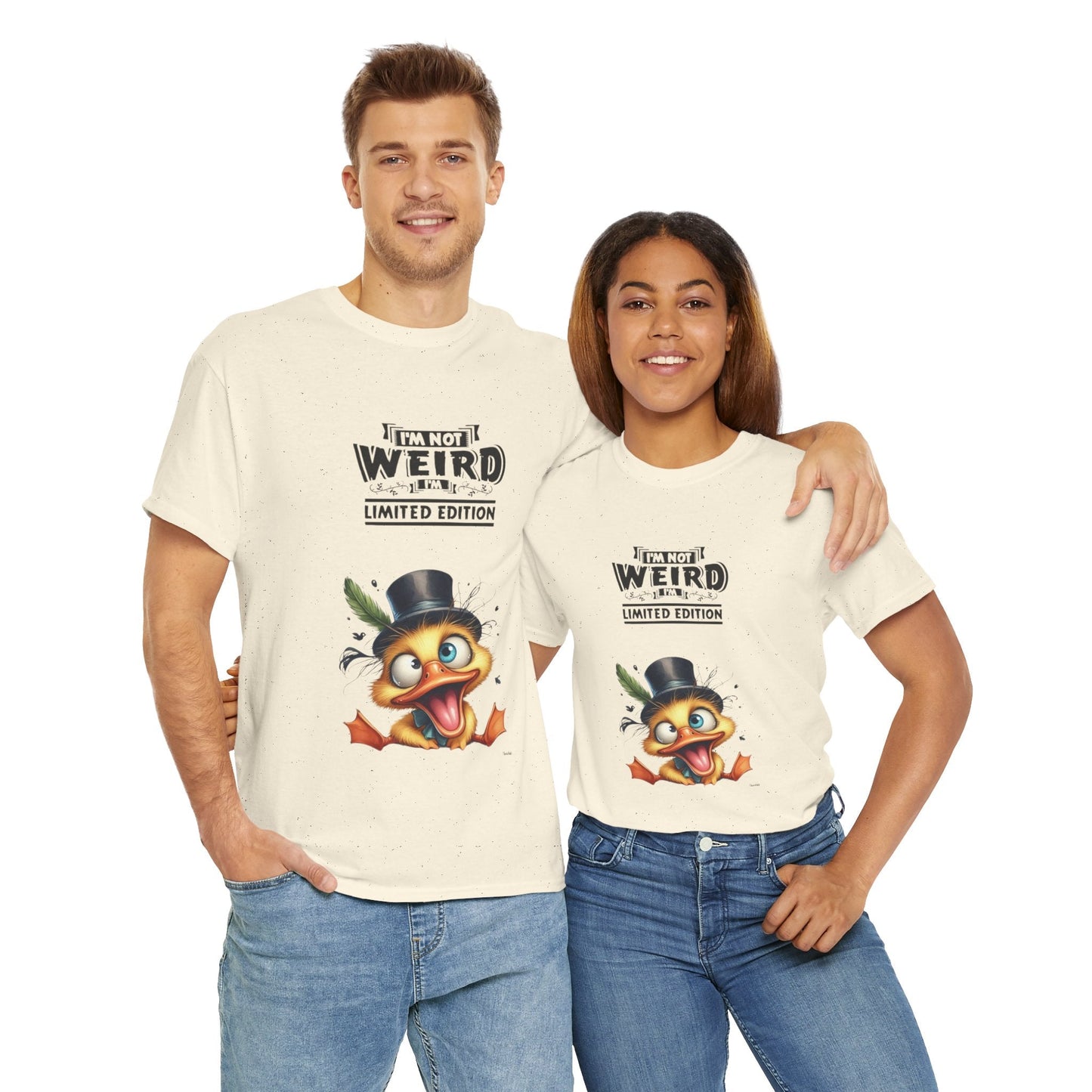 Limited Edition Unisex Heavy Cotton Tee - "I'm Not Weird" Graphic Tee