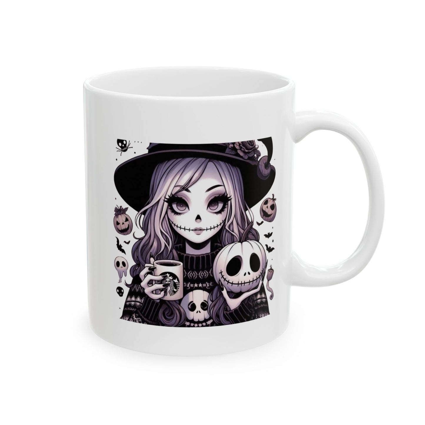 Halloween Girl Mugs, Girl Ghost Mugs