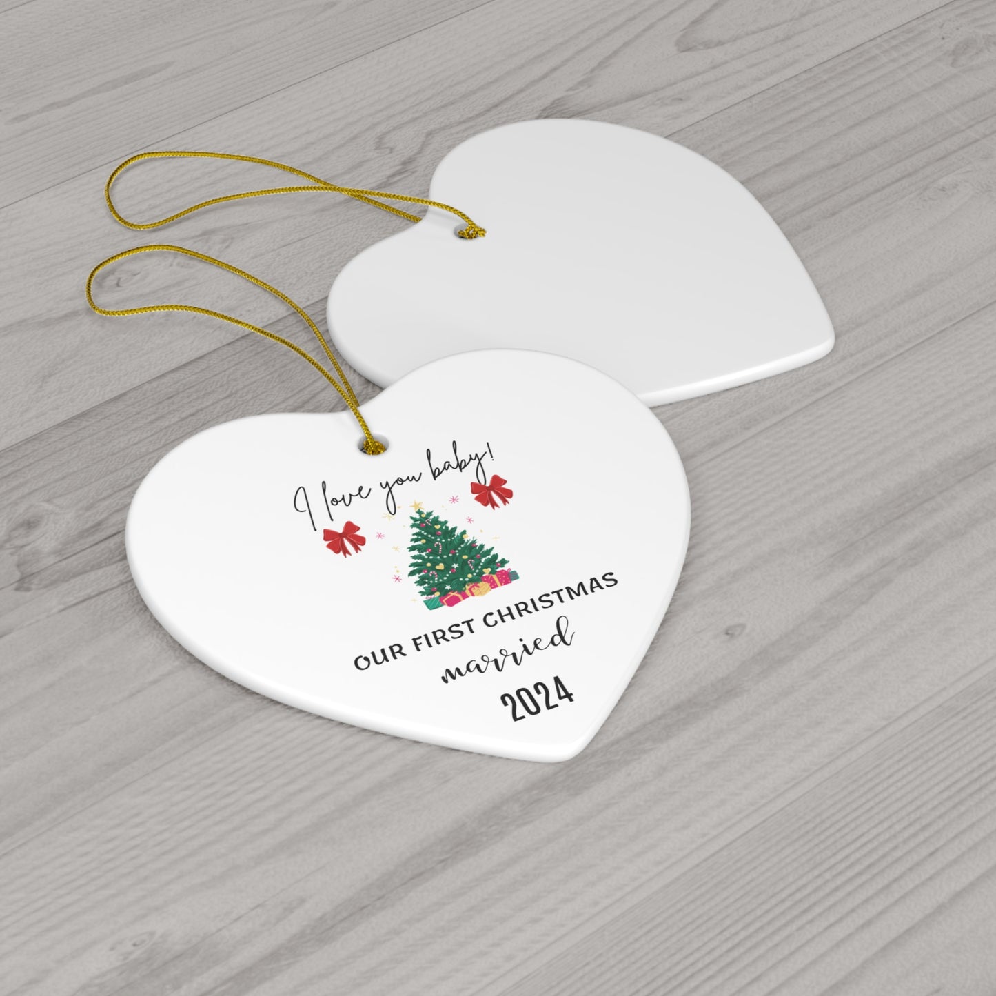 Our First Christmas Married 2024 Ornament