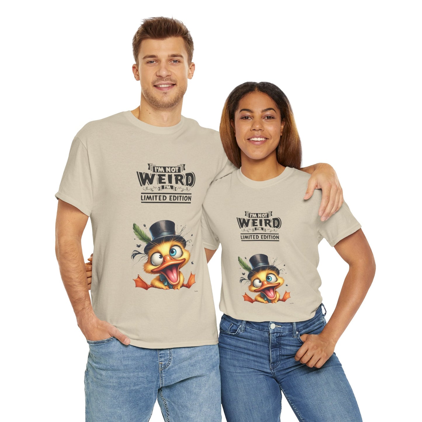Limited Edition Unisex Heavy Cotton Tee - "I'm Not Weird" Graphic Tee