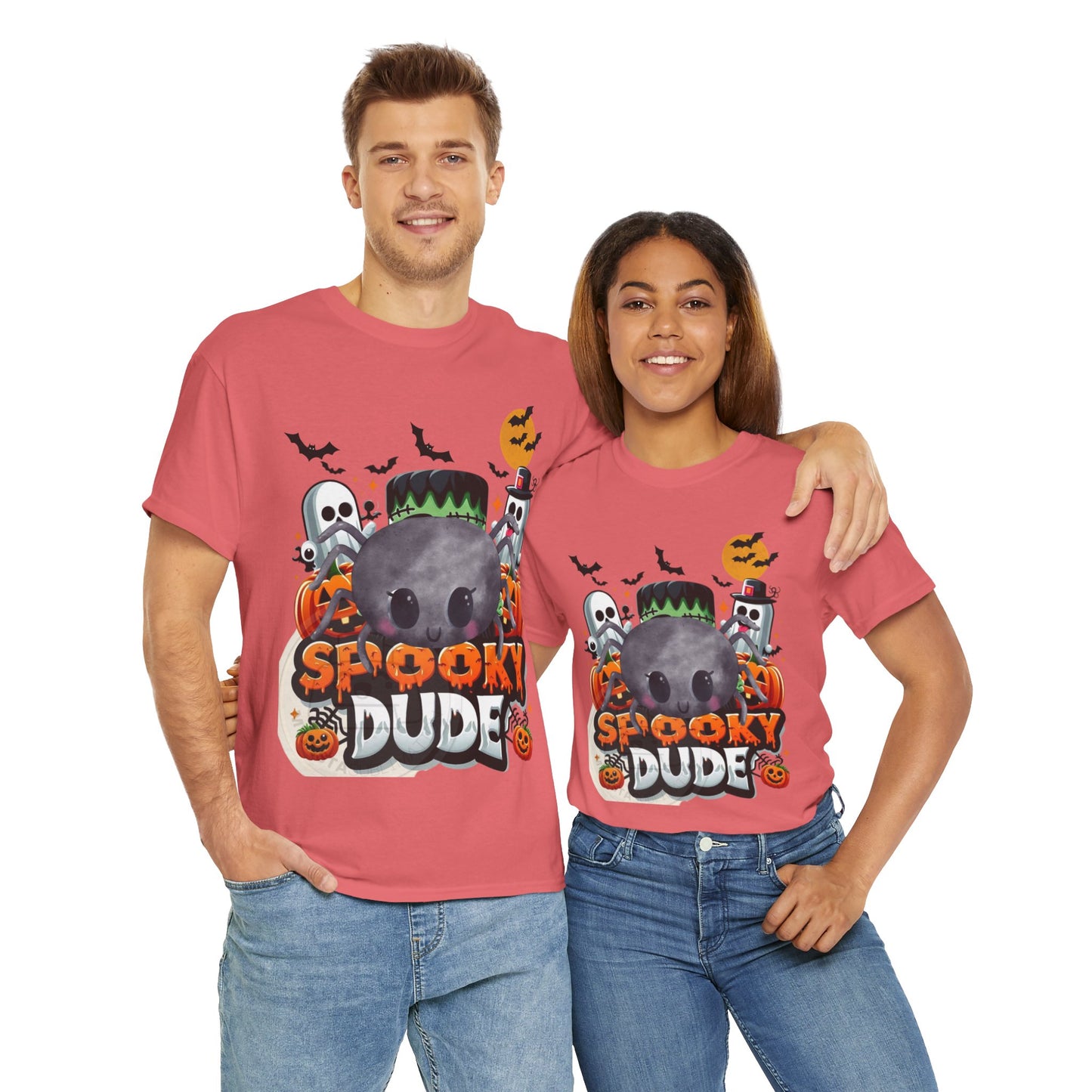 Spooky Dude Shirt, Vintage Halloween Clothing, Trick Or Treat Apparel, Pumpkin Shirt, Spooky Vibes Tee, Cute Halloween Costume, Funny Shirt Gift