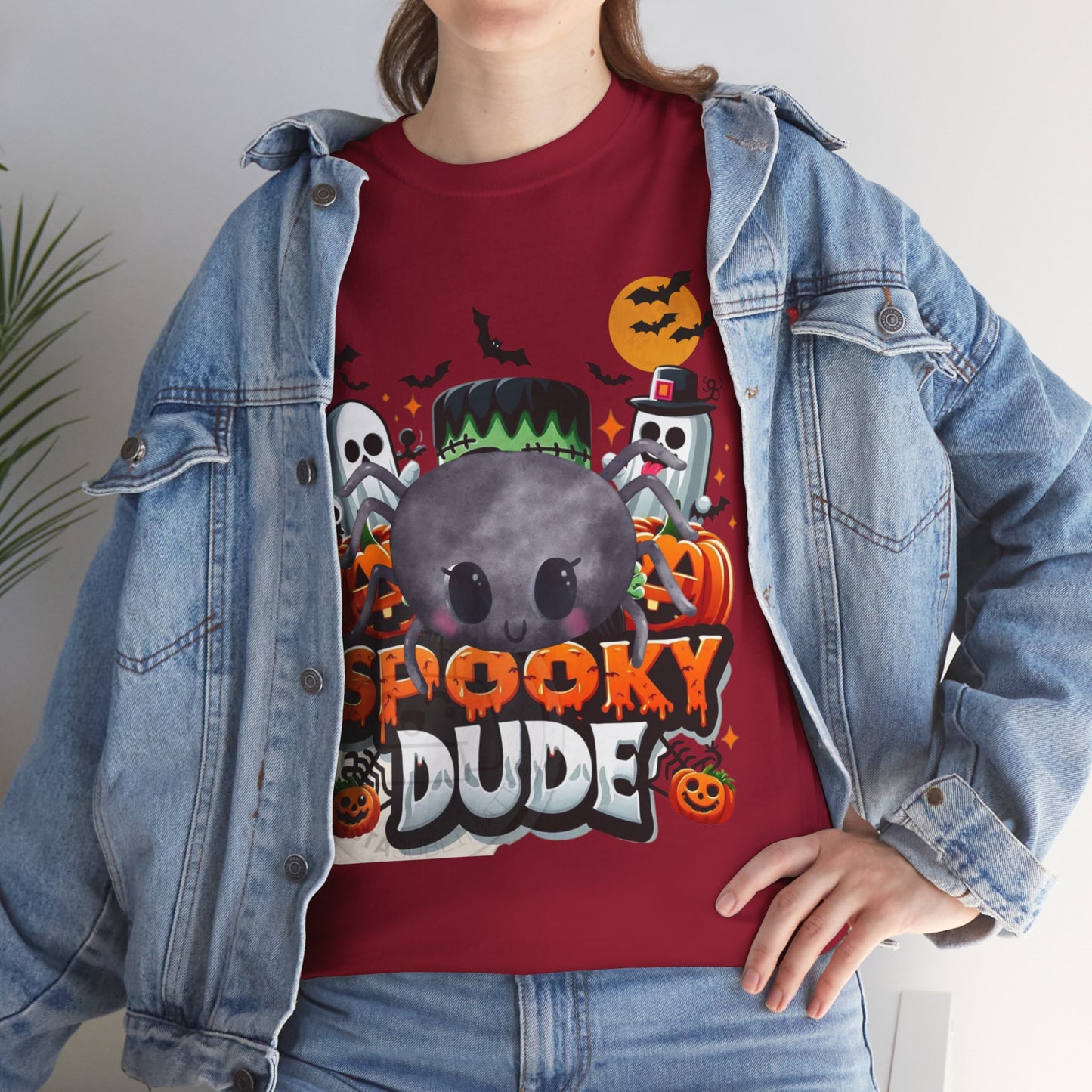 Spooky Dude Shirt, Vintage Halloween Clothing, Trick Or Treat Apparel, Pumpkin Shirt, Spooky Vibes Tee, Cute Halloween Costume, Funny Shirt Gift