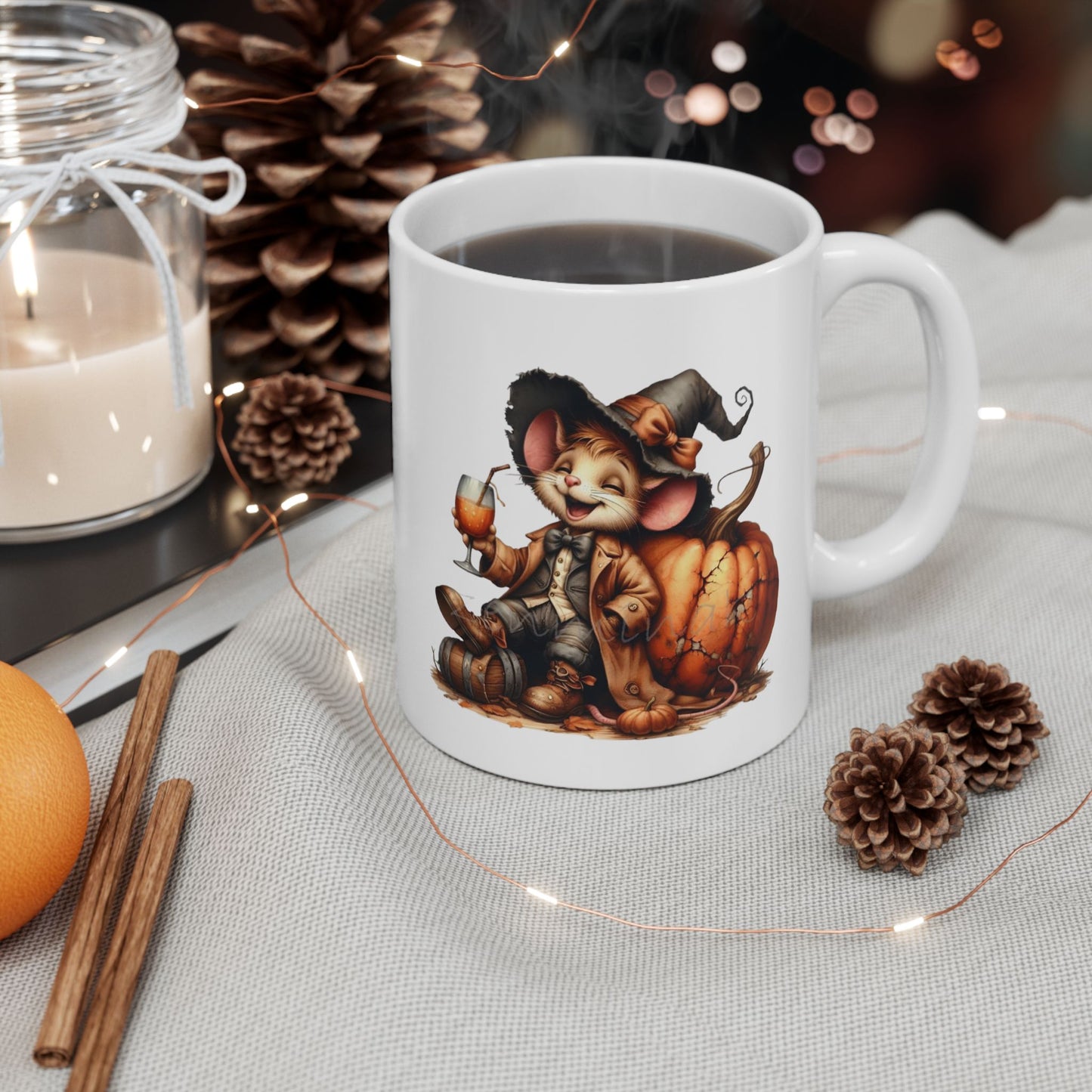 Funny Mouse Halloween Mugs