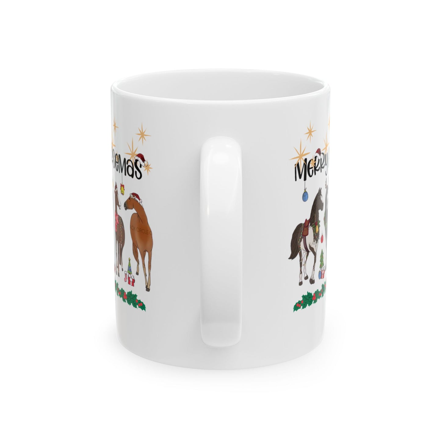 Christmas Horse Mugs, Merry Horsemas