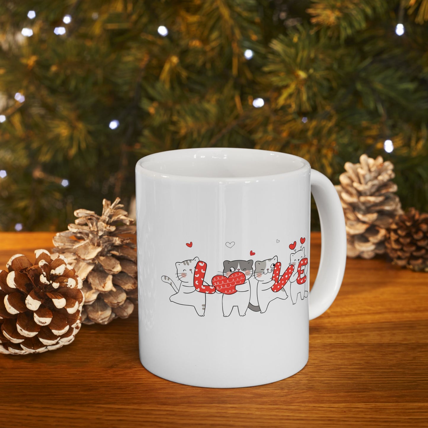 Cats Lover Valentine Mugs, Valentine's Day Gift