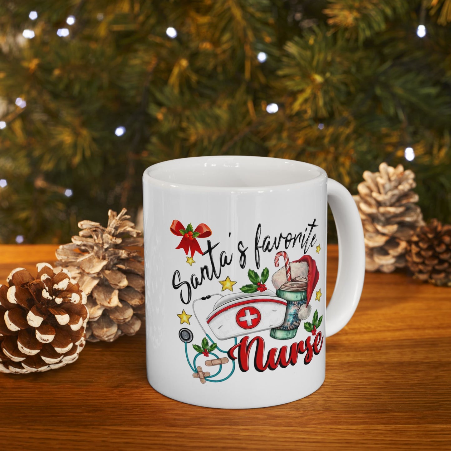 Santa's Favorite Nurse Mugs