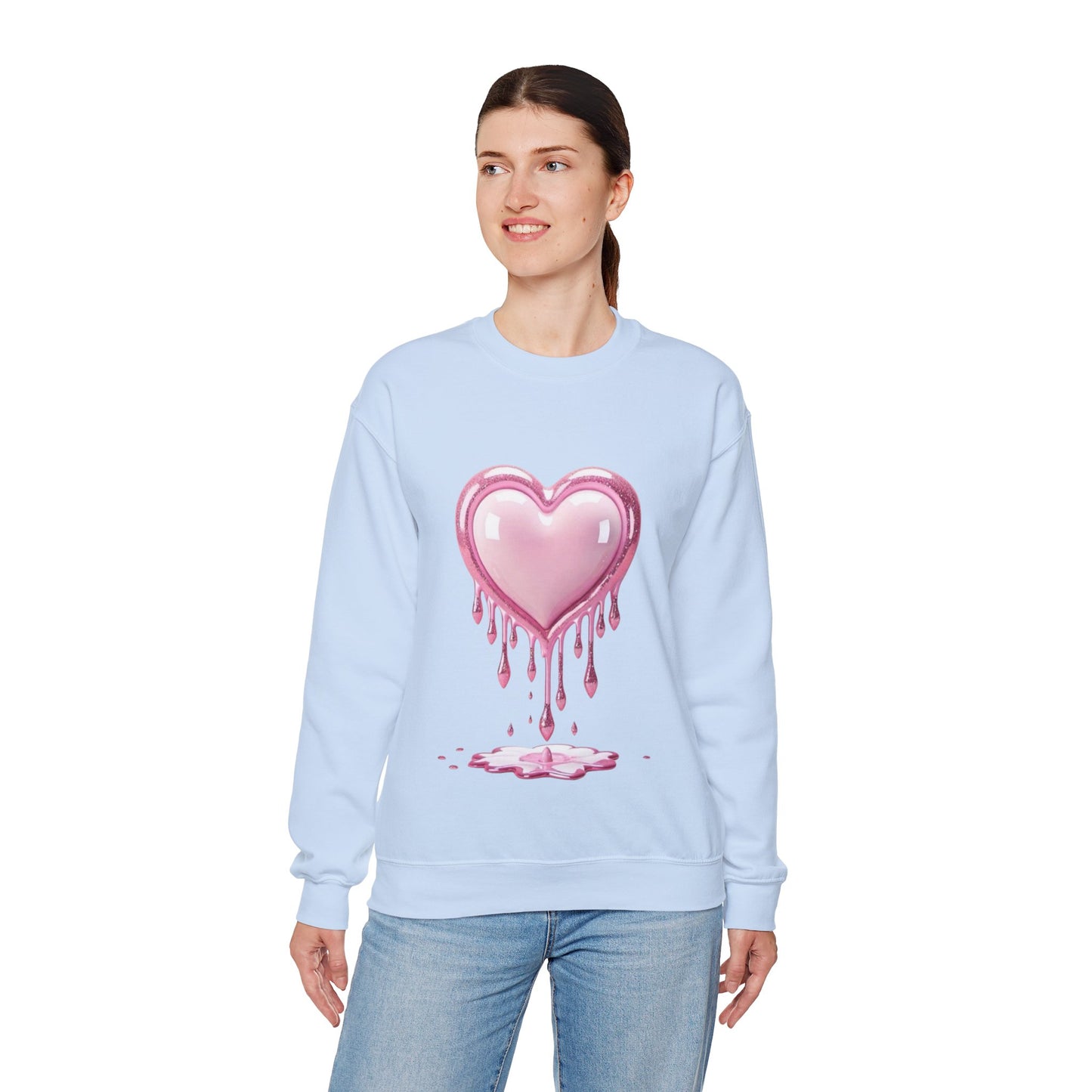 Drippy Heart Valentines Day Sweatshirt, My Heart Valentines Day Gift