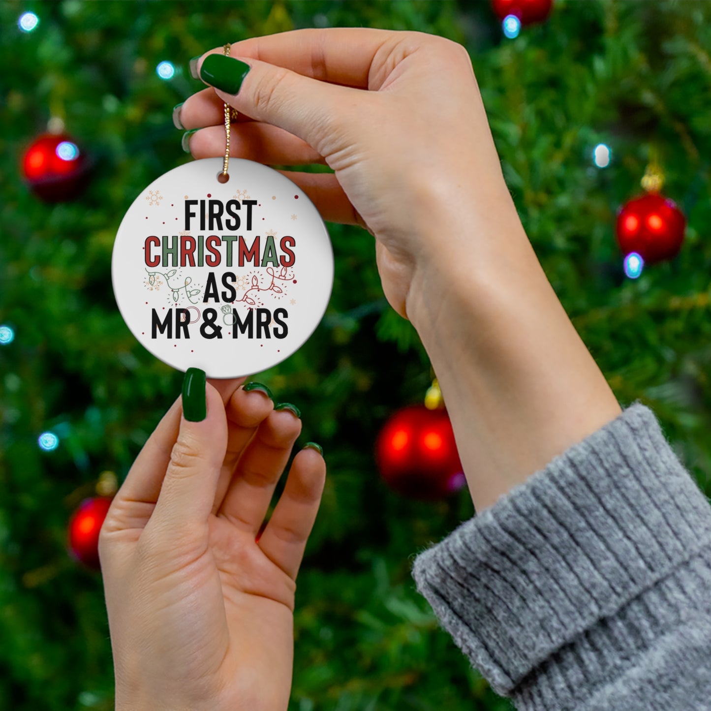 First Christmas As Mr and Mrs Christmas Ornaments