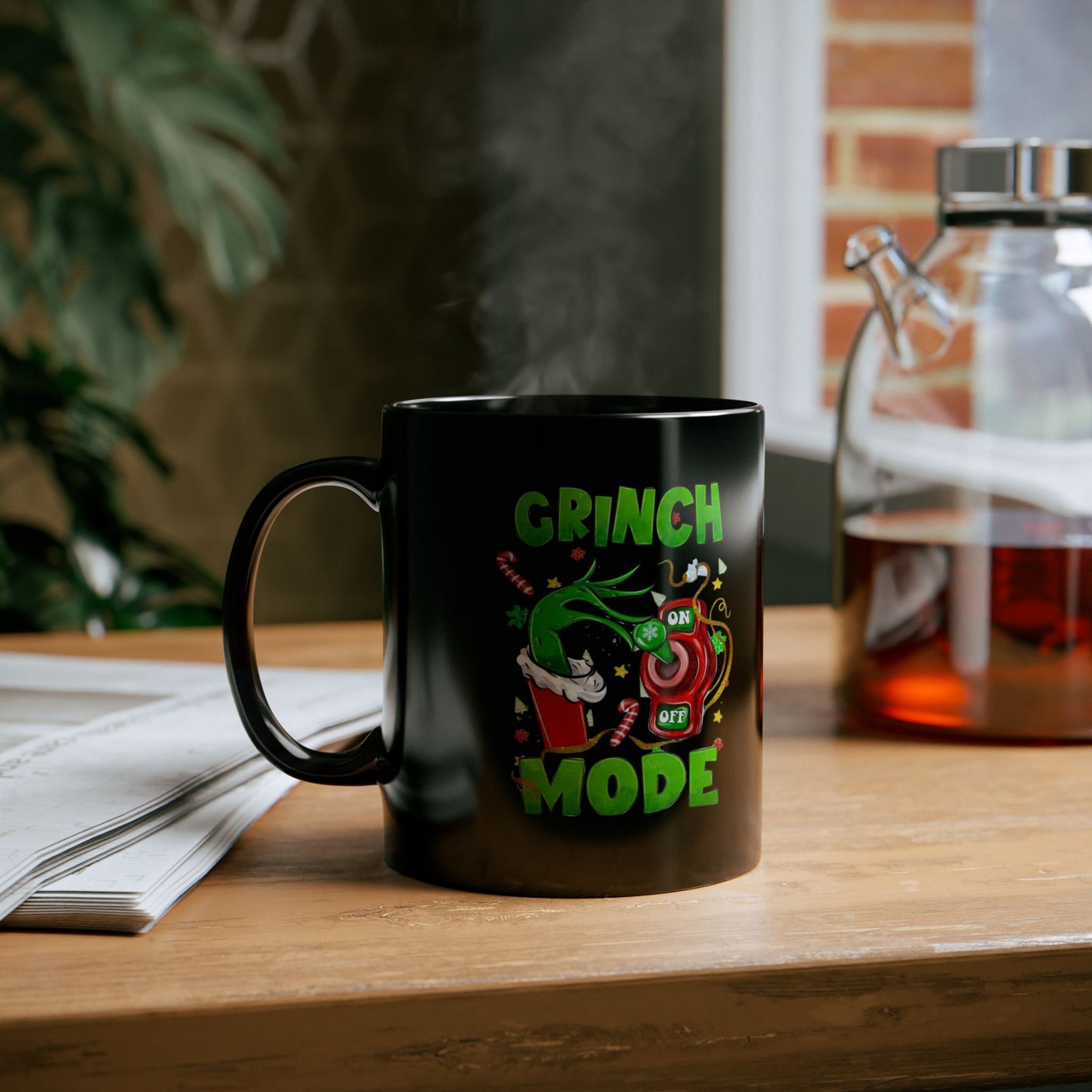 Grinch Mode On Christmas Mugs