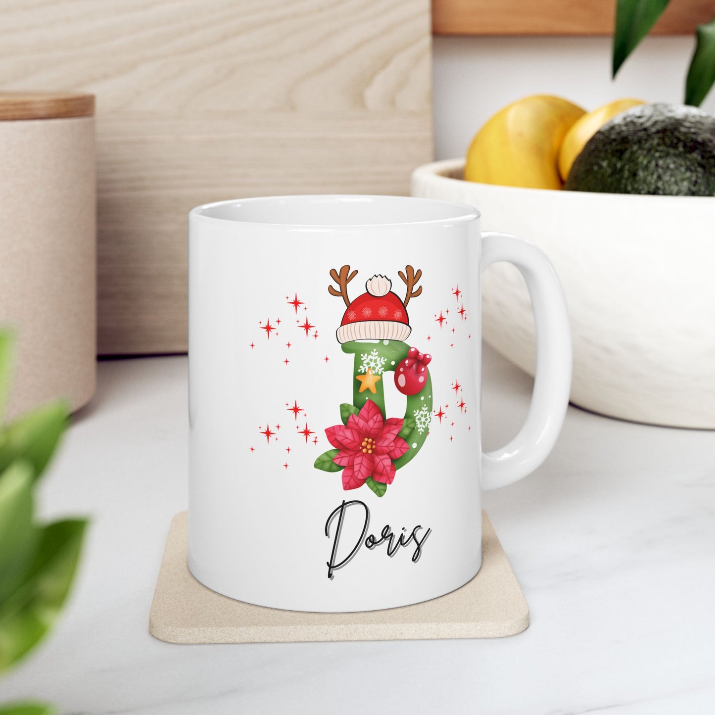 Family Christmas Name Mugs